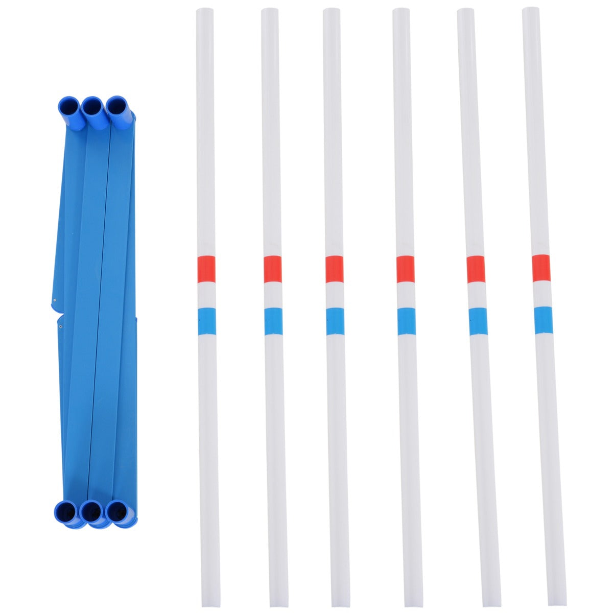 PawHut Dog Agility Equipment Dog Weave Pole Set Agility Starter Kit Pet Outdoor Exercise Training Set