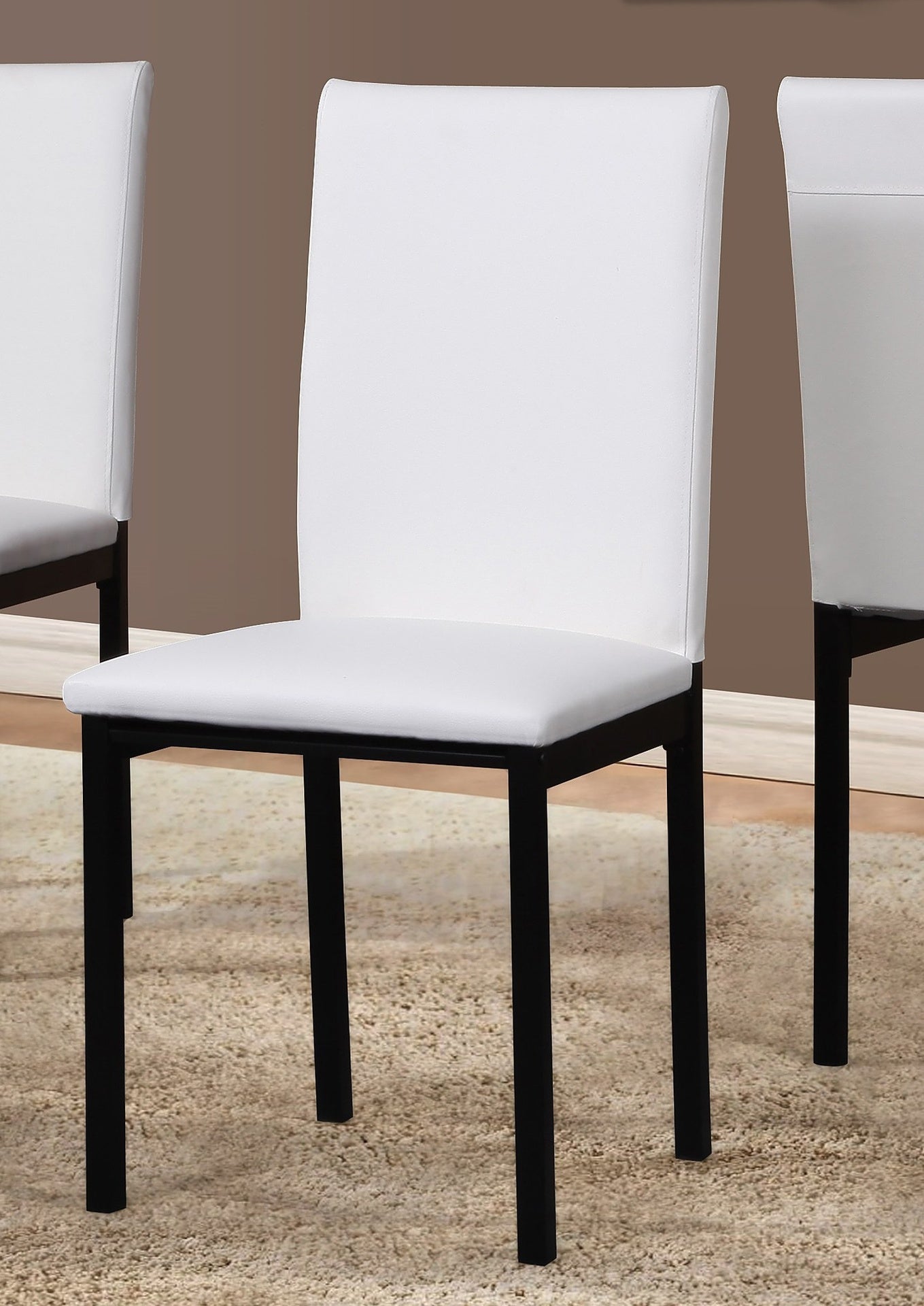 Citico 5-Piece Metal Dinette Set with Laminated Faux Marble Top, White