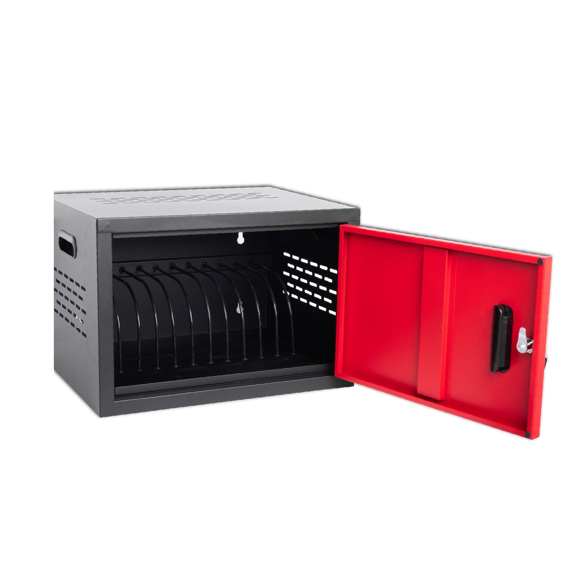 12 Bay Charging Cabinet for Laptop,Chromebook, Locking Charging Station-BLACK