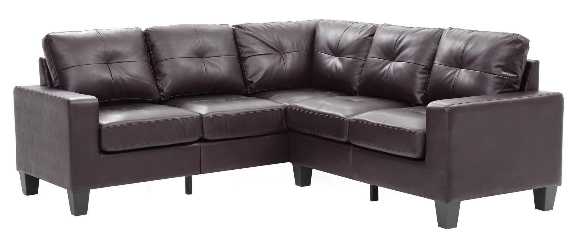 Newbury G464B-SC Sectional , DARK BROWN