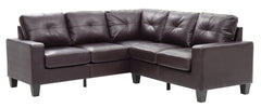 Newbury G464B-SC Sectional , DARK BROWN