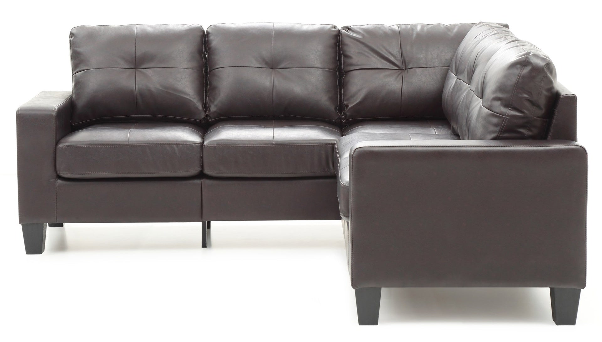 Newbury G464B-SC Sectional , DARK BROWN