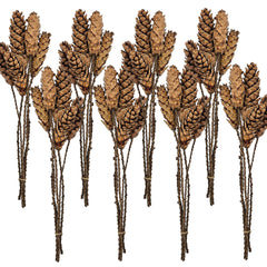 Set of 8, 23.5"  5Pcs/Bunch Strobus Pine Twig Stem