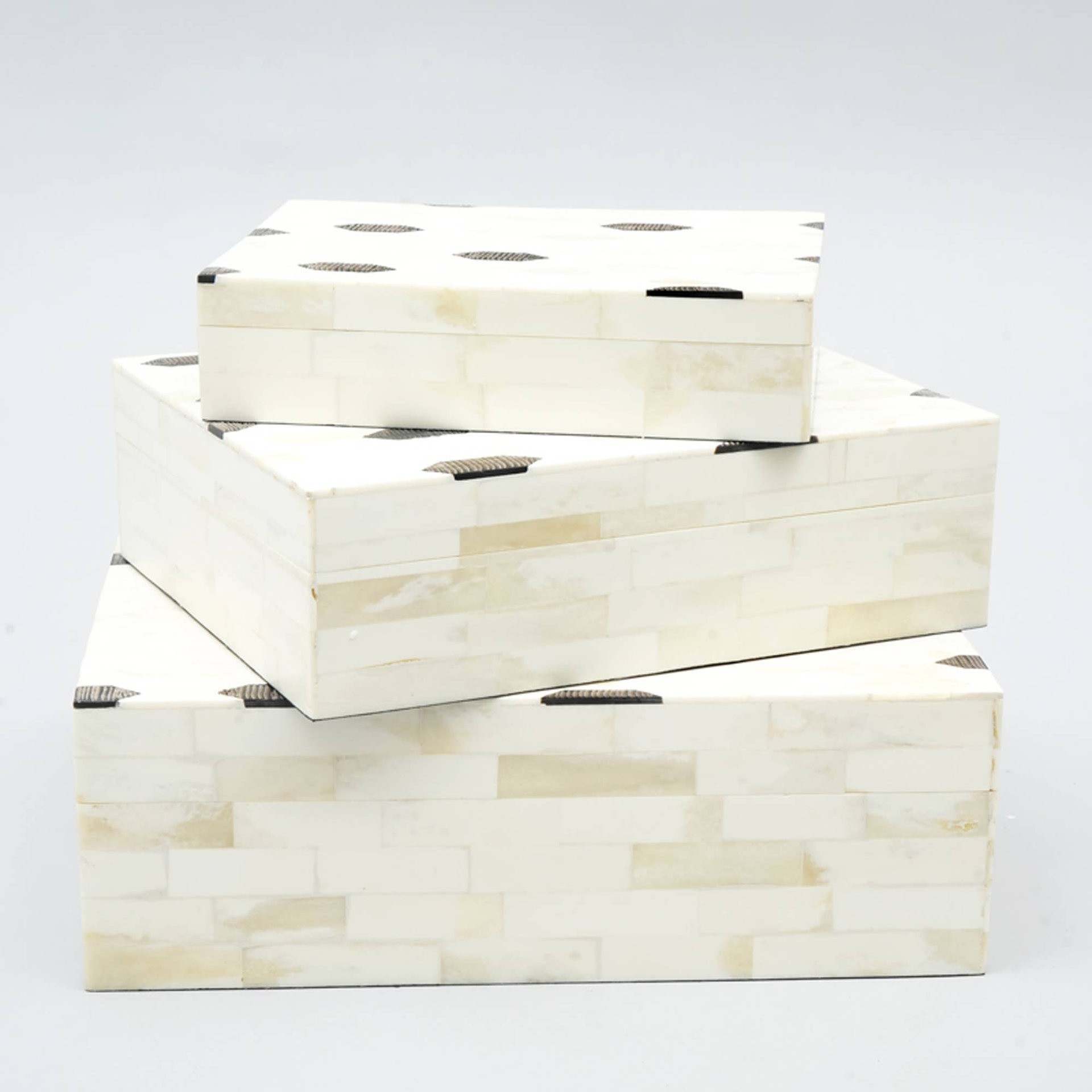 Geomatric Pattern Box - Set of 3