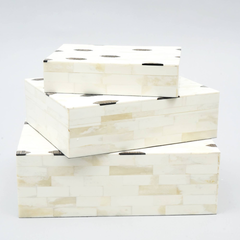 Geomatric Pattern Box - Set of 3