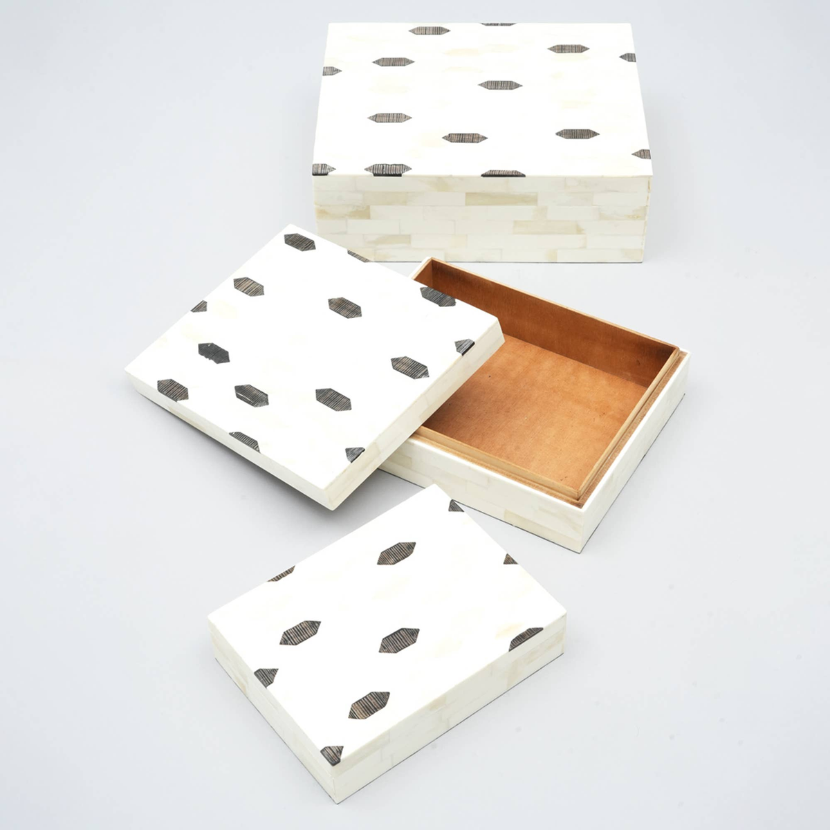 Geomatric Pattern Box - Set of 3