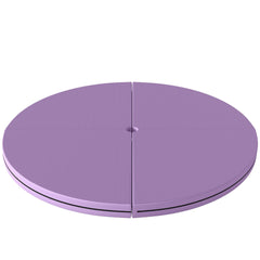 Soozier Pole Dance Mat, 2"T x 5'W Folding Pole Crash Mat for Home, Lightweight and Foldable, Light Purple