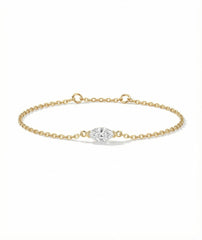 Starlight Chain Pt950 Platinum Lab-Grown Diamond Bracelet