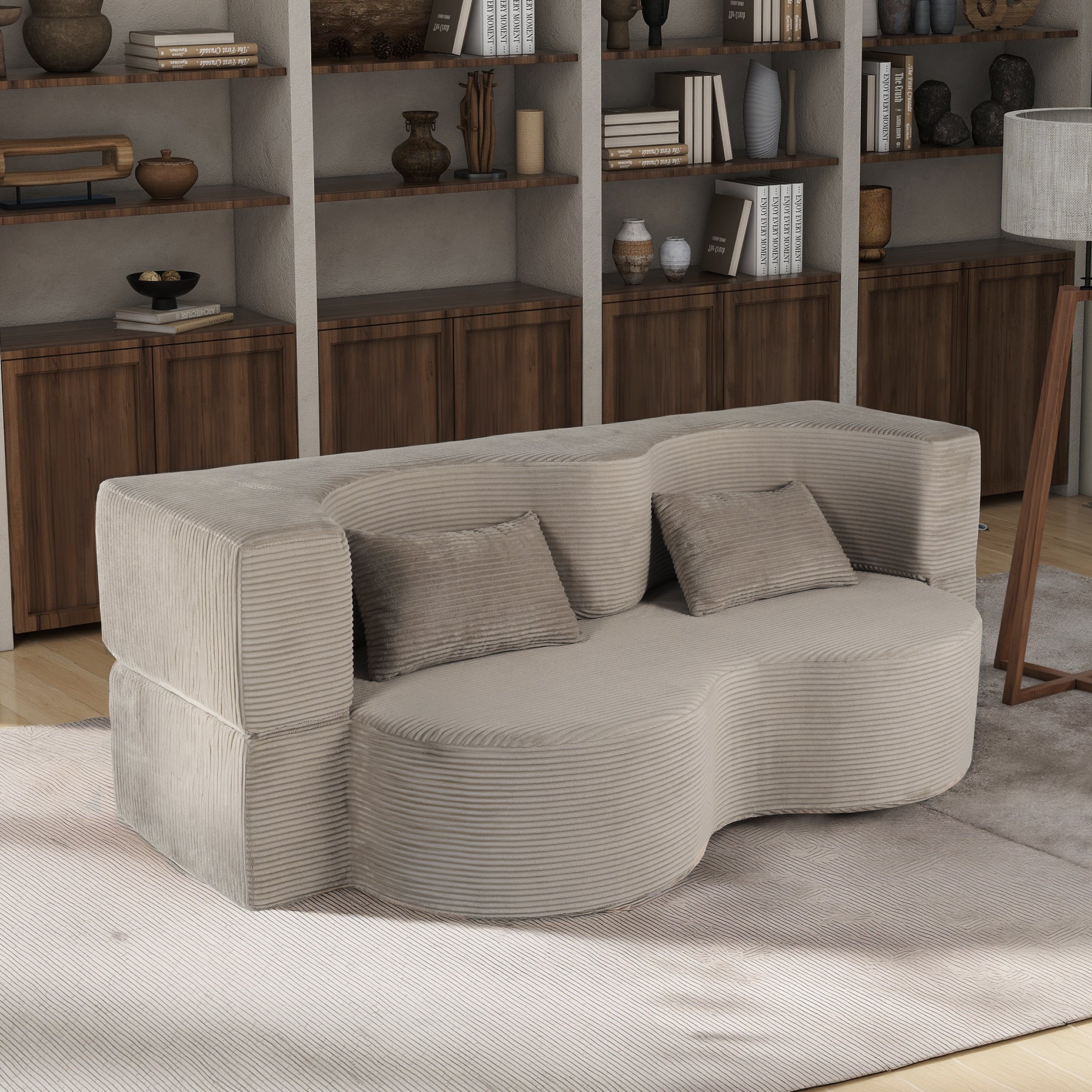 2-in-1 Foldable Sofa Bed (75")