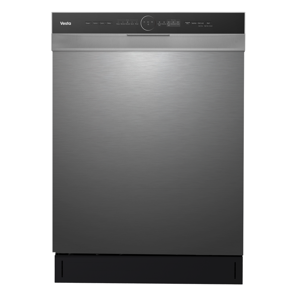 Melbourne 24 inch  Tall Tub Hybrid Built-In Dishwasher Silver