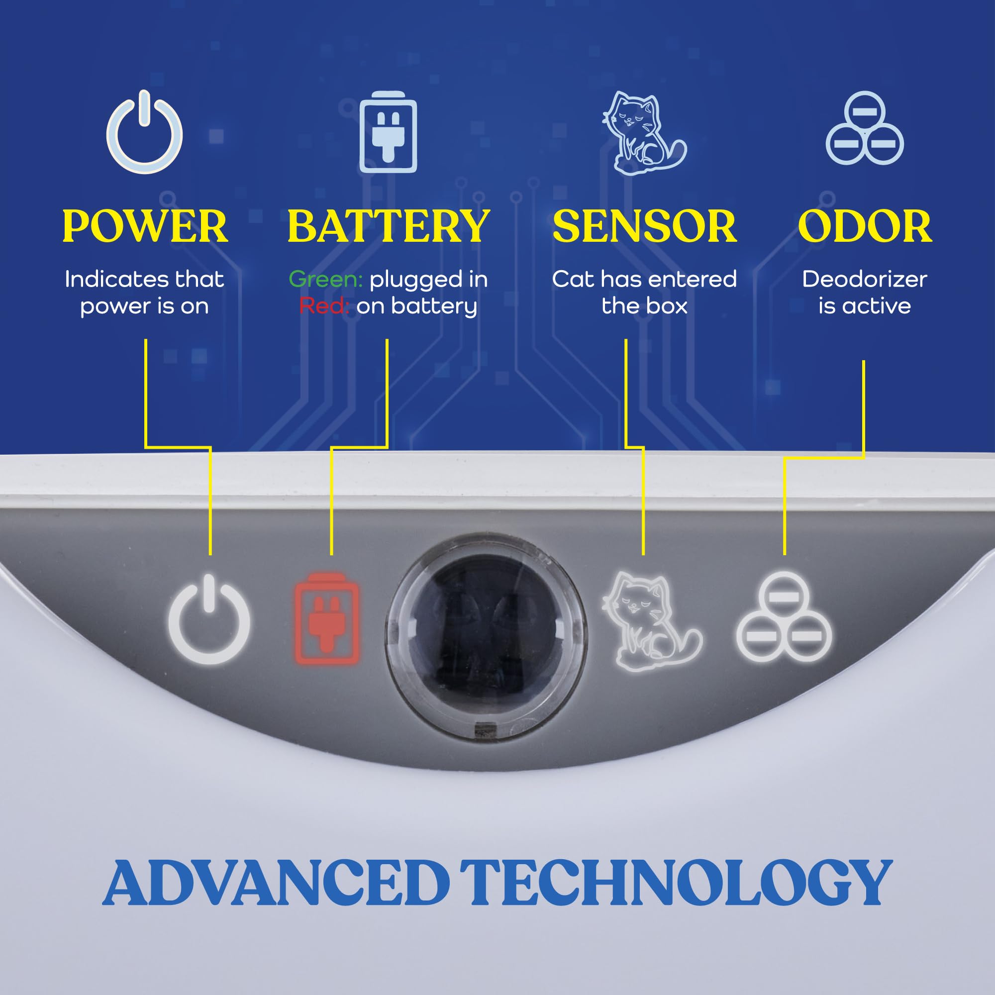 Smart Self-Cleaning Cat Litter Box (Wide Opening, Tuya App, Cream White)