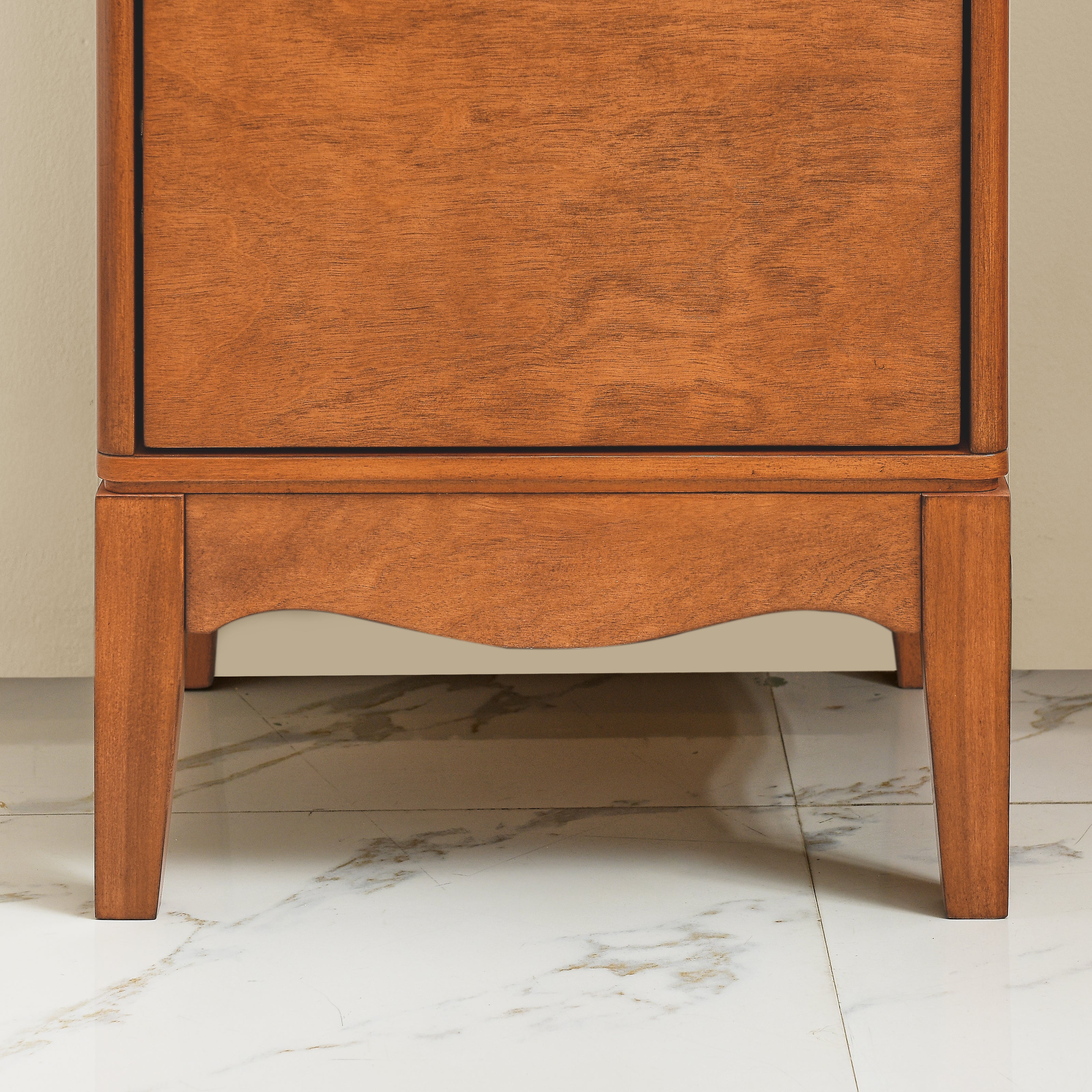 Modern Bathroom Floor Cabinet &Linen cabinet, Narrow Slim Small Storage Cabinet, Antique Brass(14.5"×12.6"×35.7")