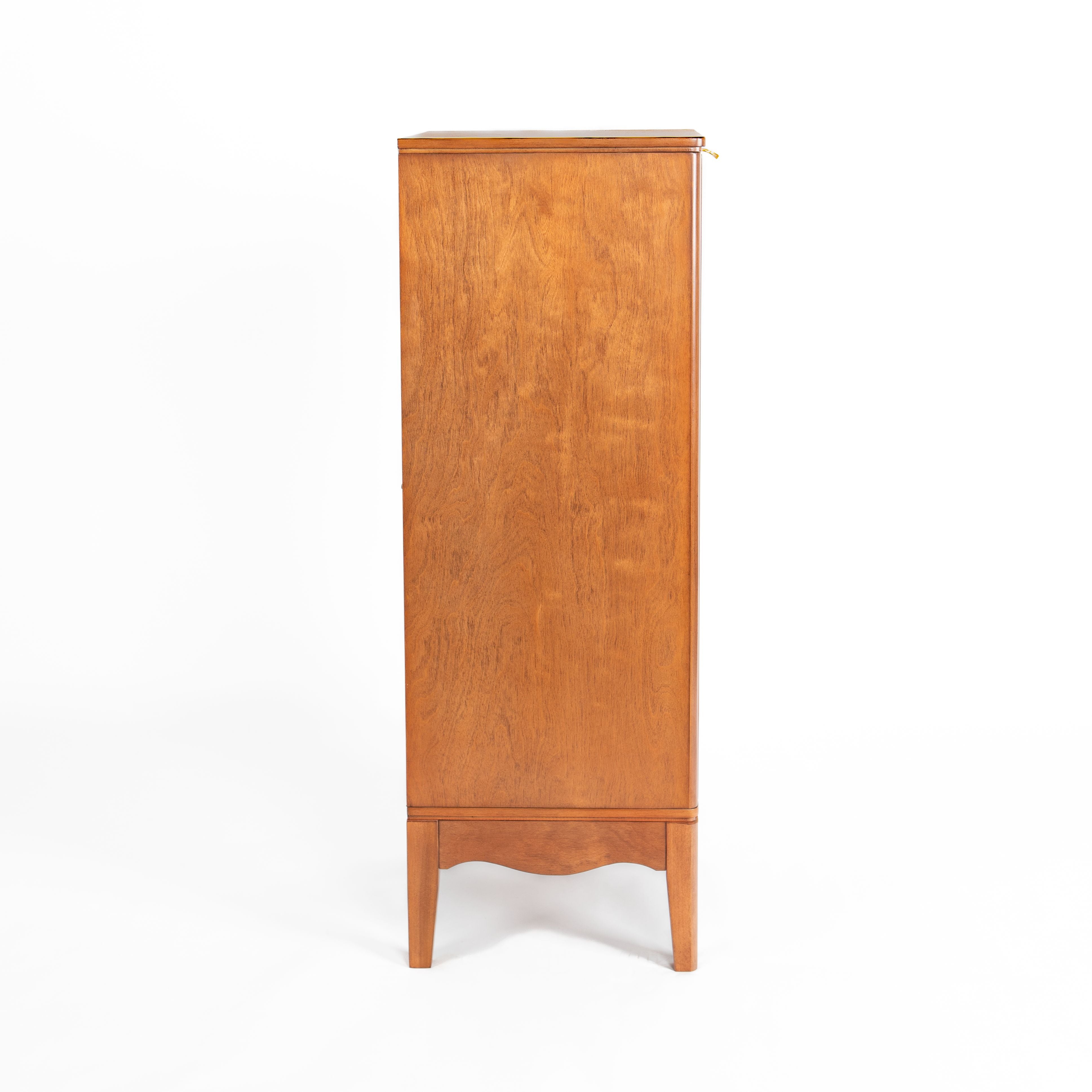 Modern Bathroom Floor Cabinet &Linen cabinet, Narrow Slim Small Storage Cabinet, Antique Brass(14.5"×12.6"×35.7")