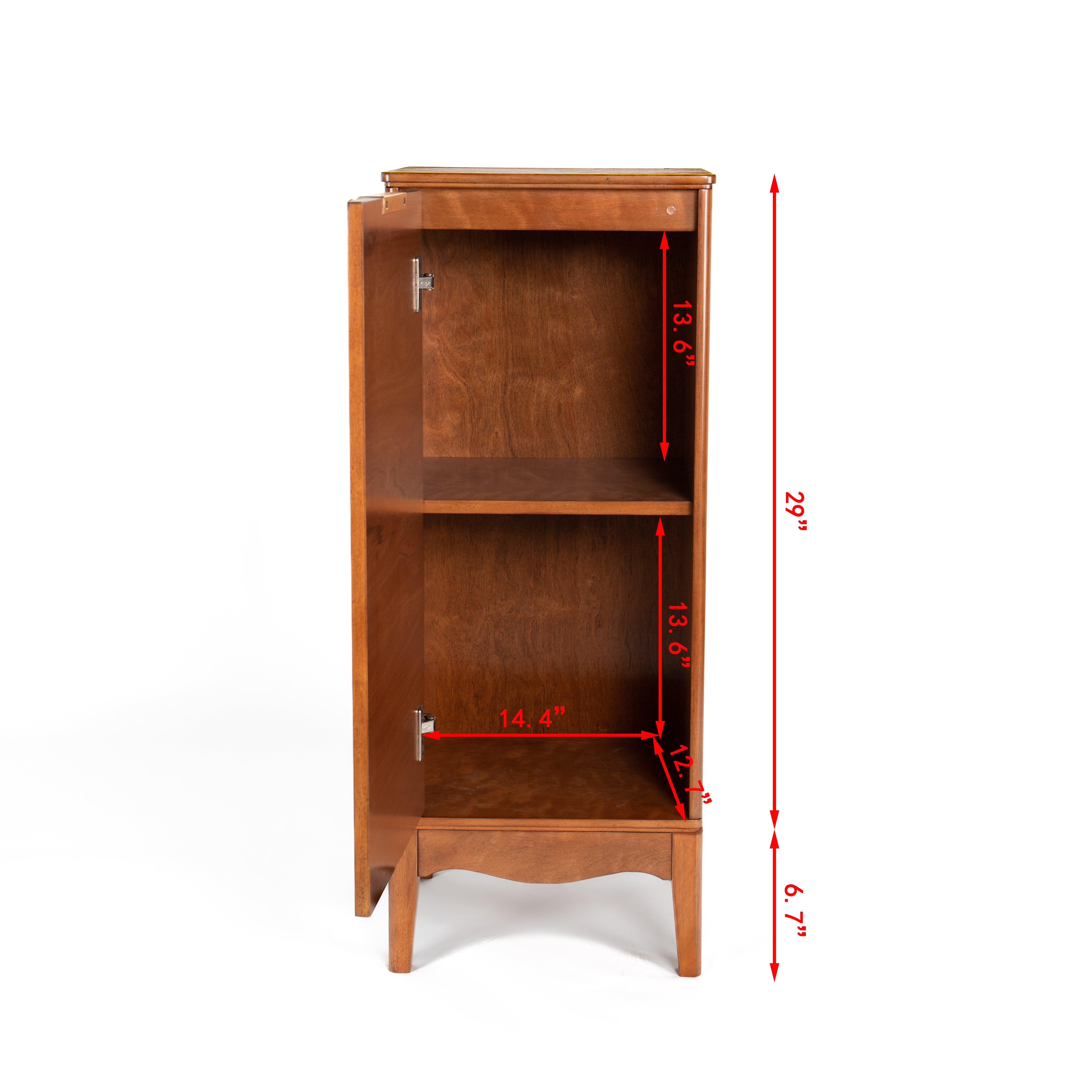 Modern Bathroom Floor Cabinet &Linen cabinet, Narrow Slim Small Storage Cabinet, Antique Brass(14.5"×12.6"×35.7")