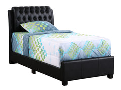 Stylish Contemporary Twin Bed In Bold Black