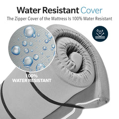 Memory Foam Camping Mattress - 75"x30"x3" Perfect for Outdoor Activities, RVs, Guest Rooms, and Dorms; Foldable, Portable, with Water-Resistant Zipper Cover, CertiPUR-US Certified