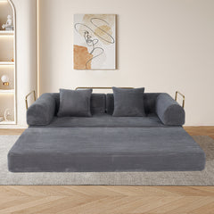 2-in-1 Foldable Sofa Bed (75")