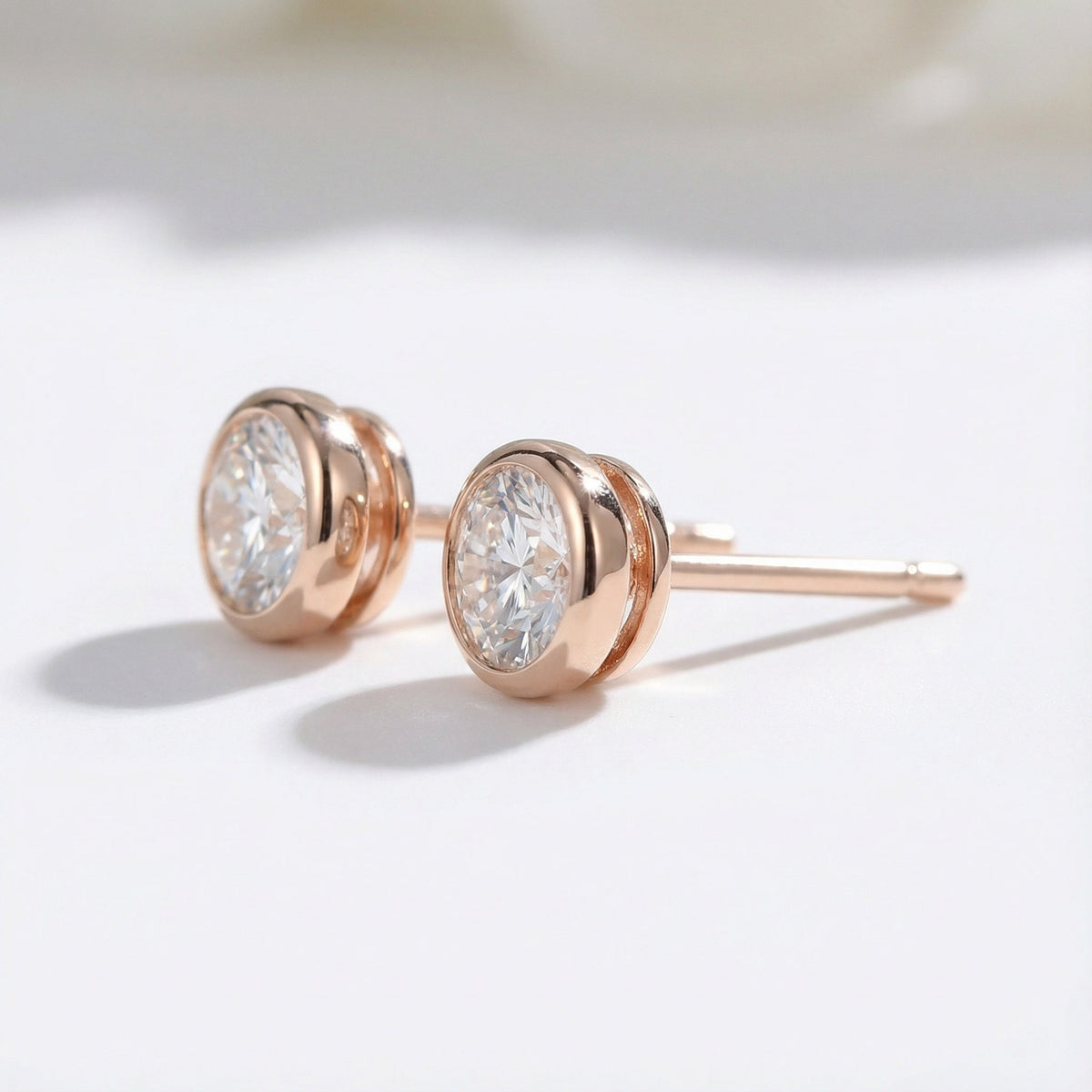 Twin Stars Brilliance 18K Yellow Gold Lab-Grown Diamond Stud Earrings