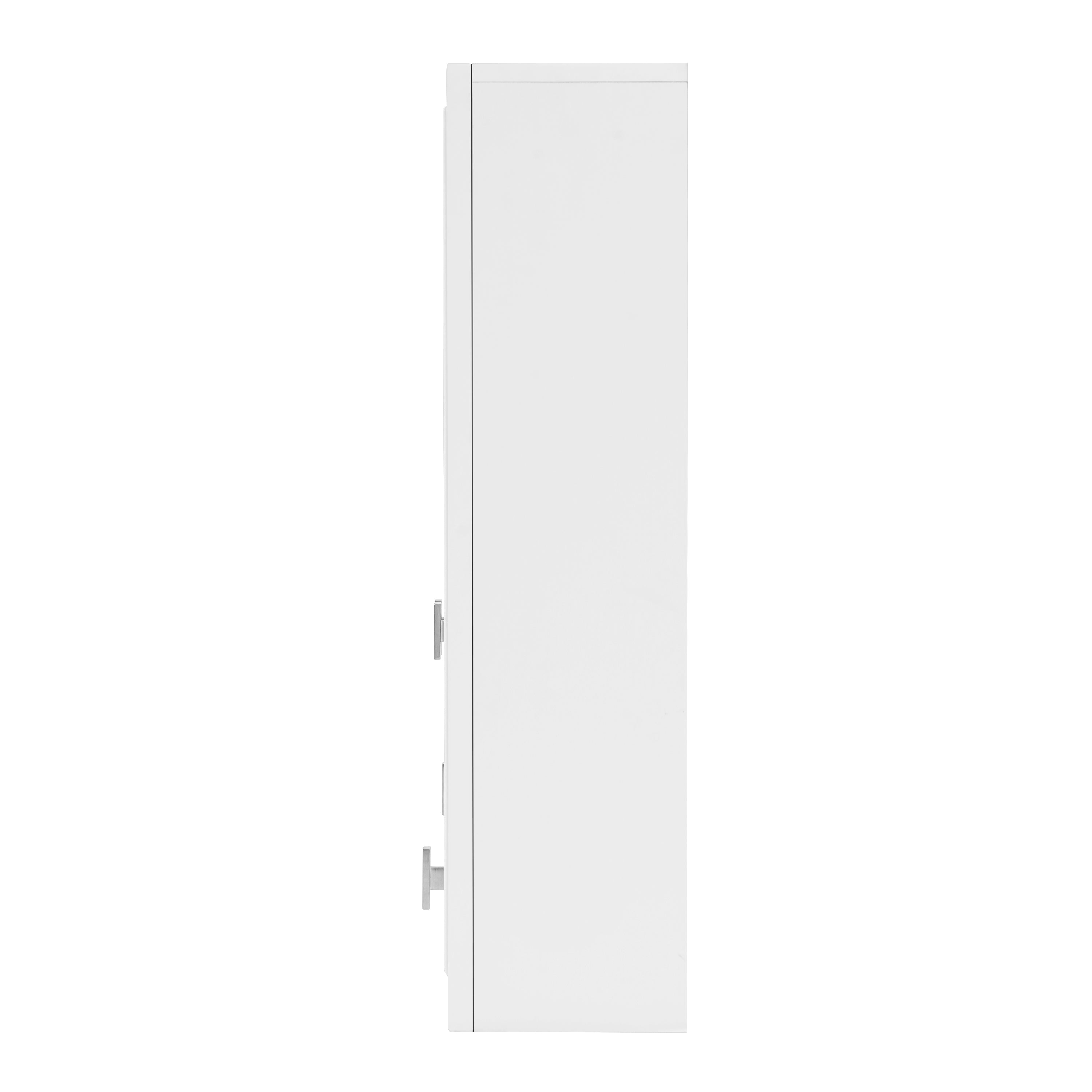 Modern Bathroom Cabinet with 5 Adjustable Shelves, Wall-Mounted Medicine Cabinet for Bathroom, Soft-Closing Hinges, Open Shelving Design