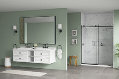 72" Wall Hung Bathroom Vanity Cabinet Fits Double Sinks, Cabinet Only (Countertop and Sinks Not Included)