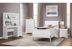 CHARLSTON White Twin Bed