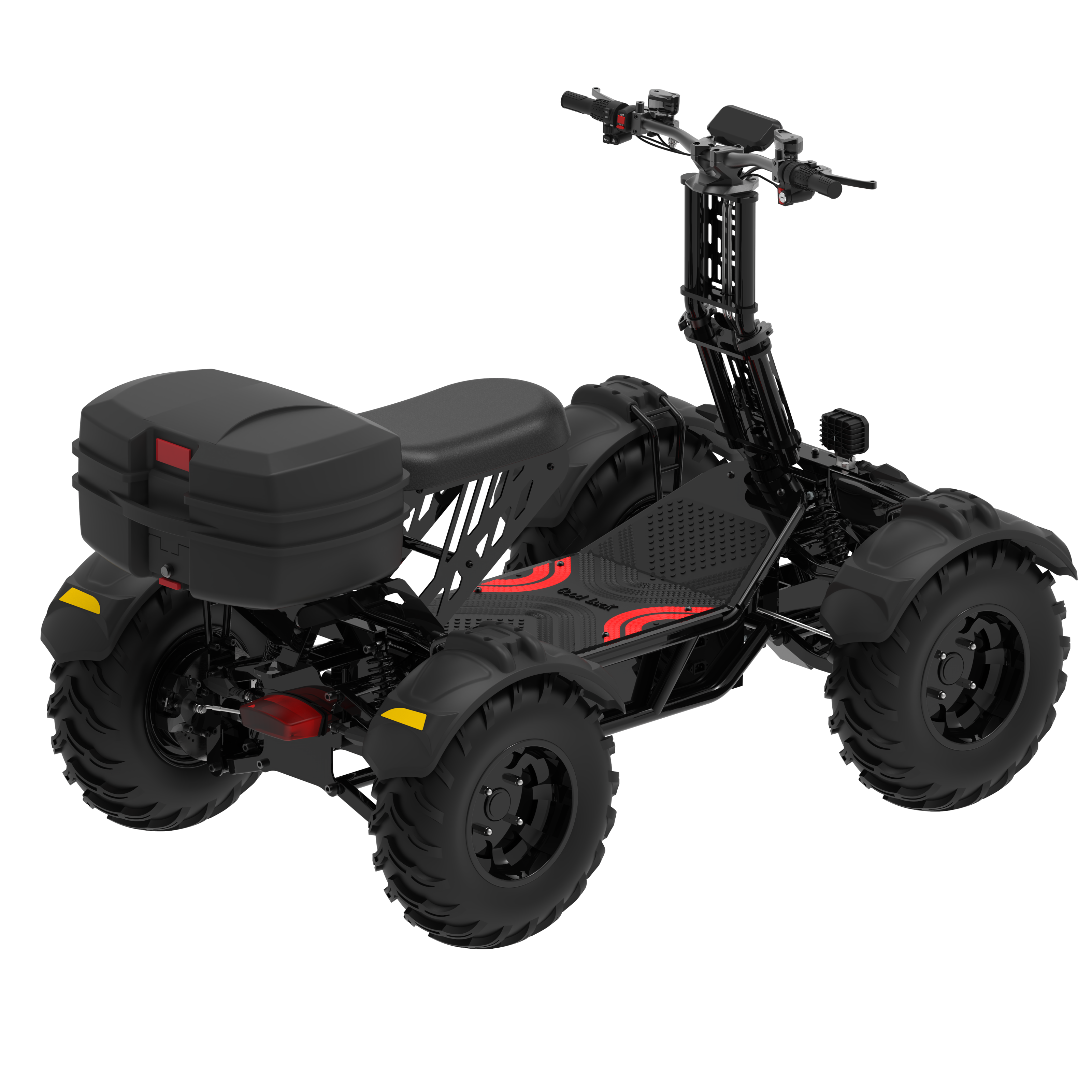 Electric ATV 2000W*4, 76V 59AH, 55km/h Max Speed, 21" Tires