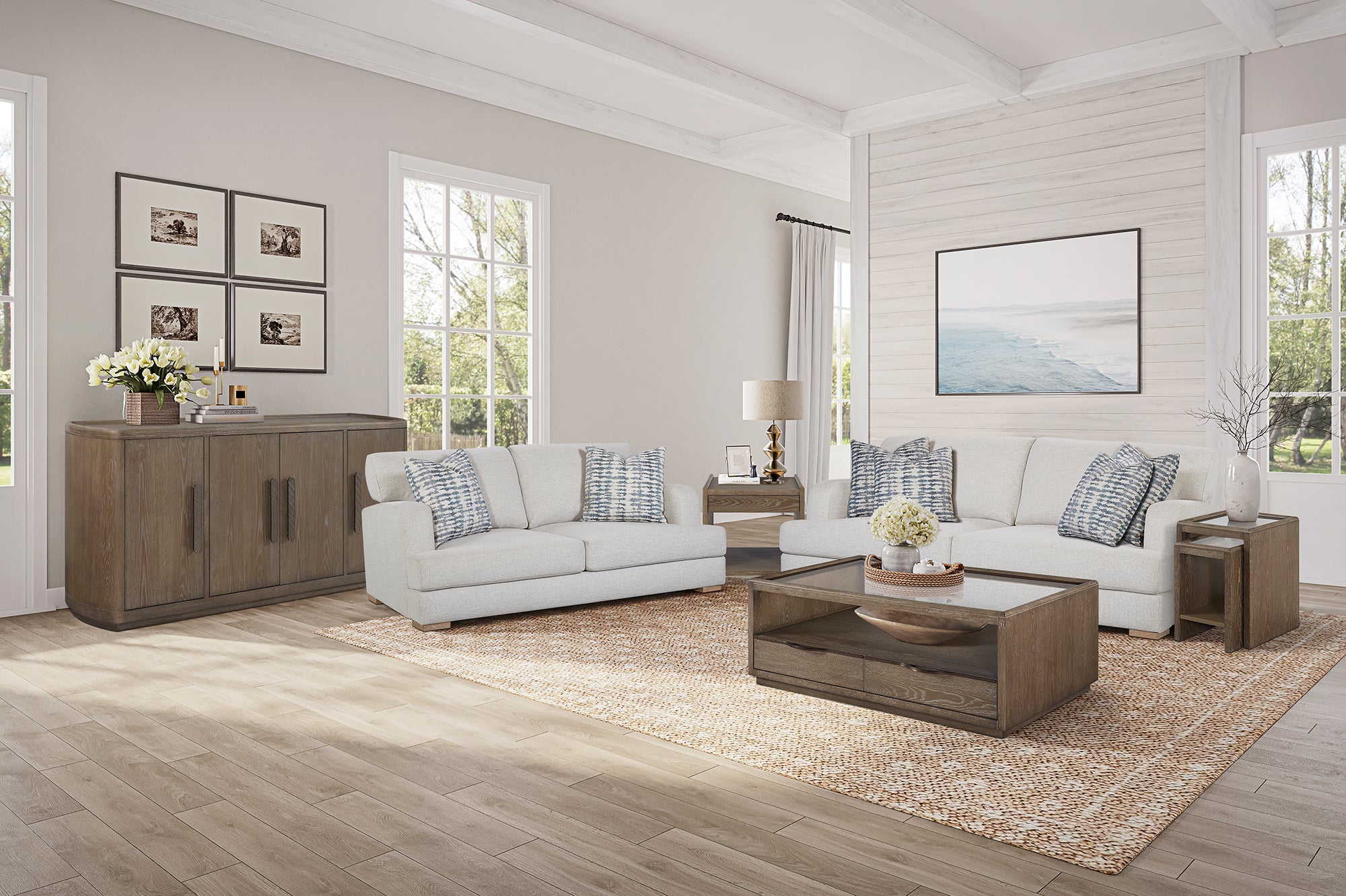 Sofa Birch - 4 Down Pillows