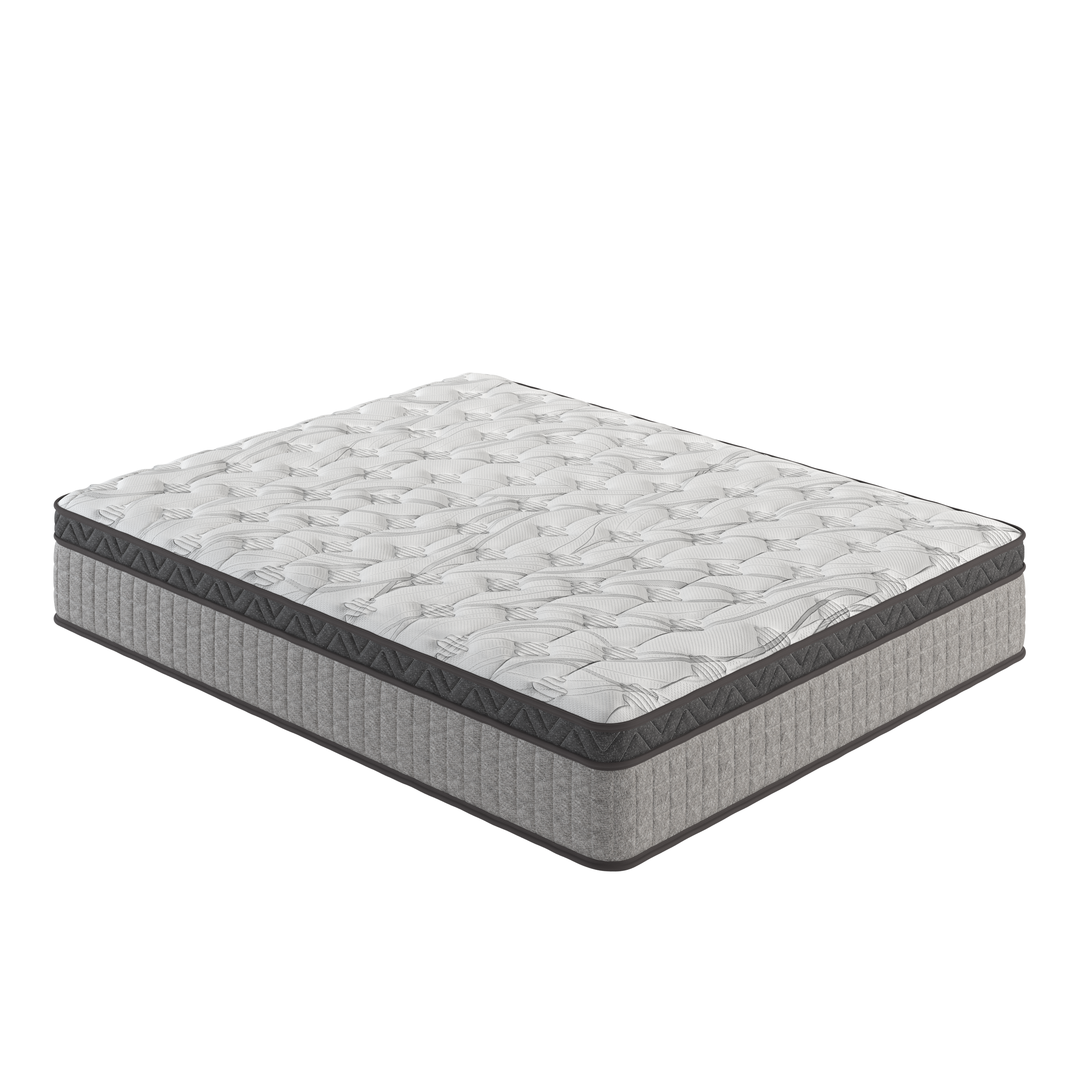 Assembled in USA - 12" King Diamond Innerspring Hybrid and Cooling Gel Memory Foam Mattress, Pressure Relief, and Motion Isolation, CertiPUR-US and Oeko TEX Certified