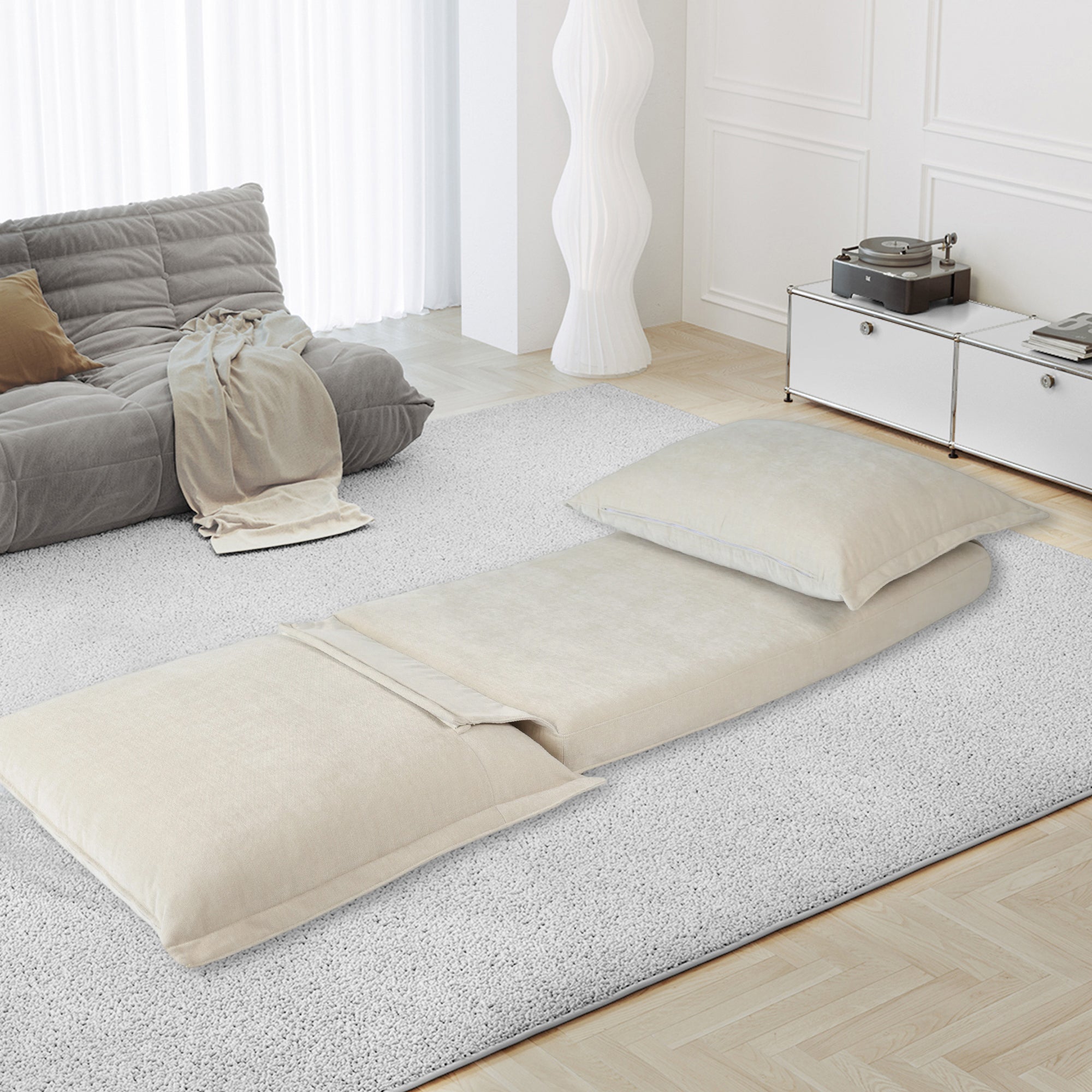 Convertible Flip Chair Floor Sofa Bed (37")