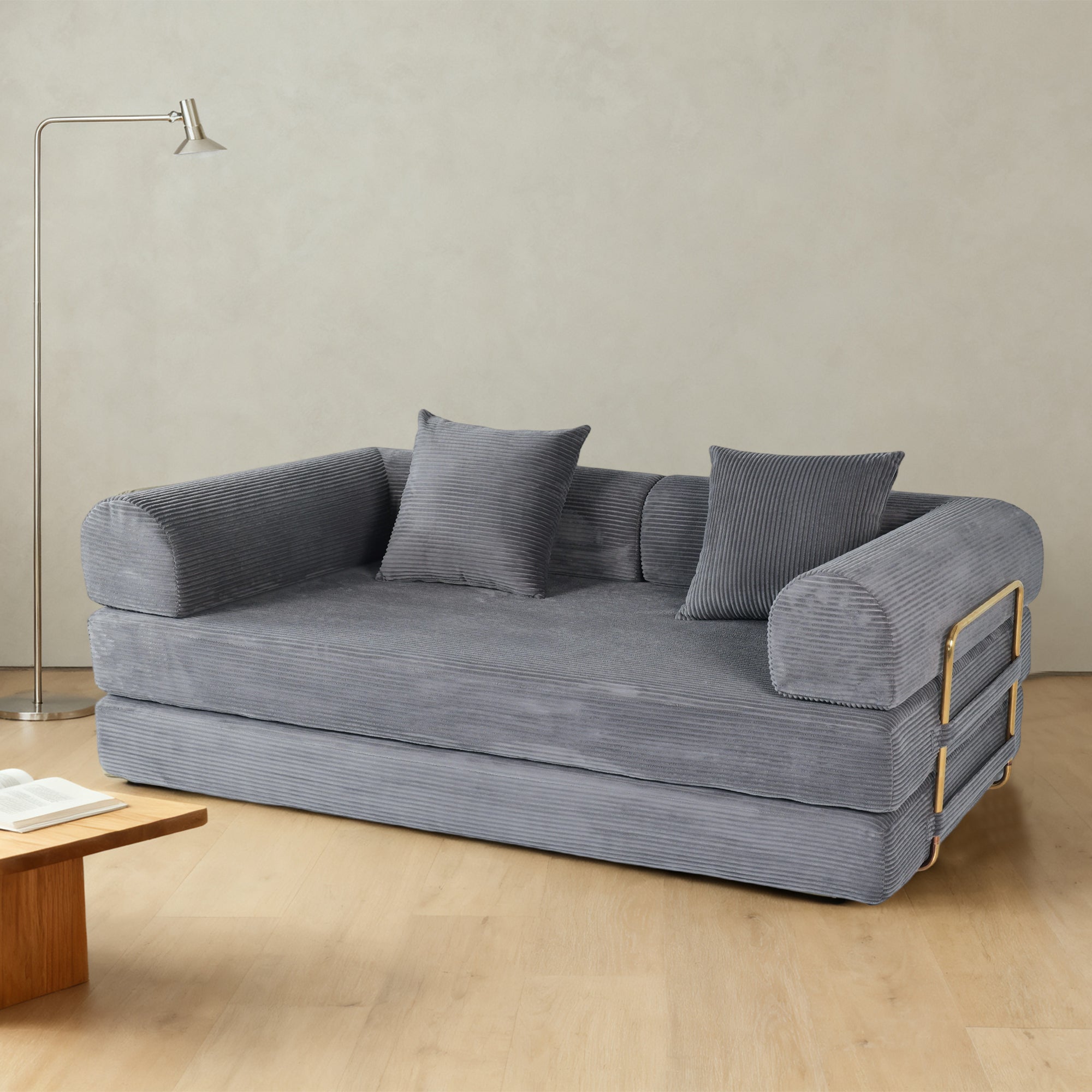 2-in-1 Foldable Sofa Bed (75")
