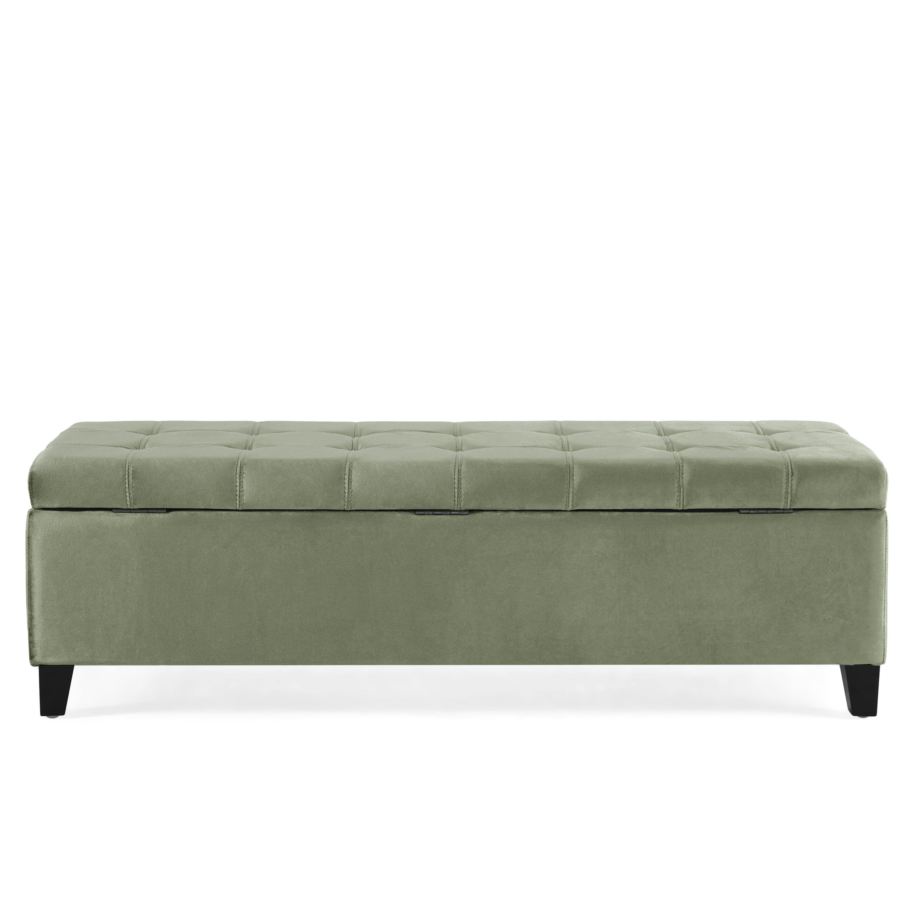 Storage Ottoman,Rectangular Ottoman Bench,Upholstered Storage Bench,Foot Rest for Living Room, Entryway and Bedroom,