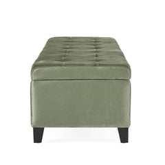 Storage Ottoman,Rectangular Ottoman Bench,Upholstered Storage Bench,Foot Rest for Living Room, Entryway and Bedroom,