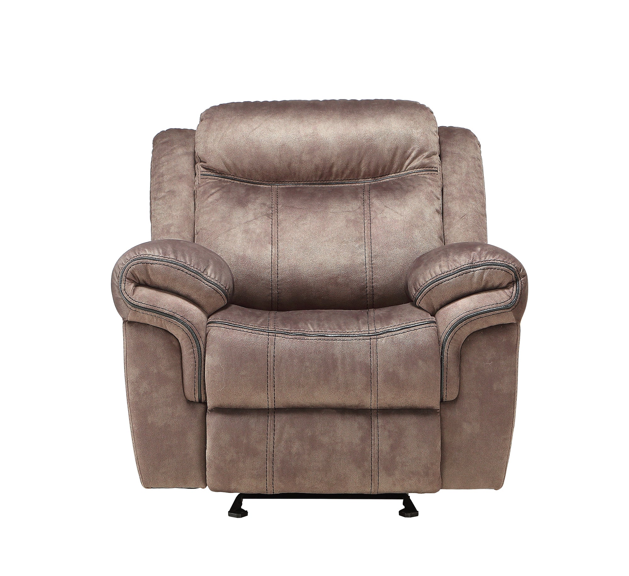 Zubaida Two Tone Chocolate Velvet 3PCS Recliner Living Room Set