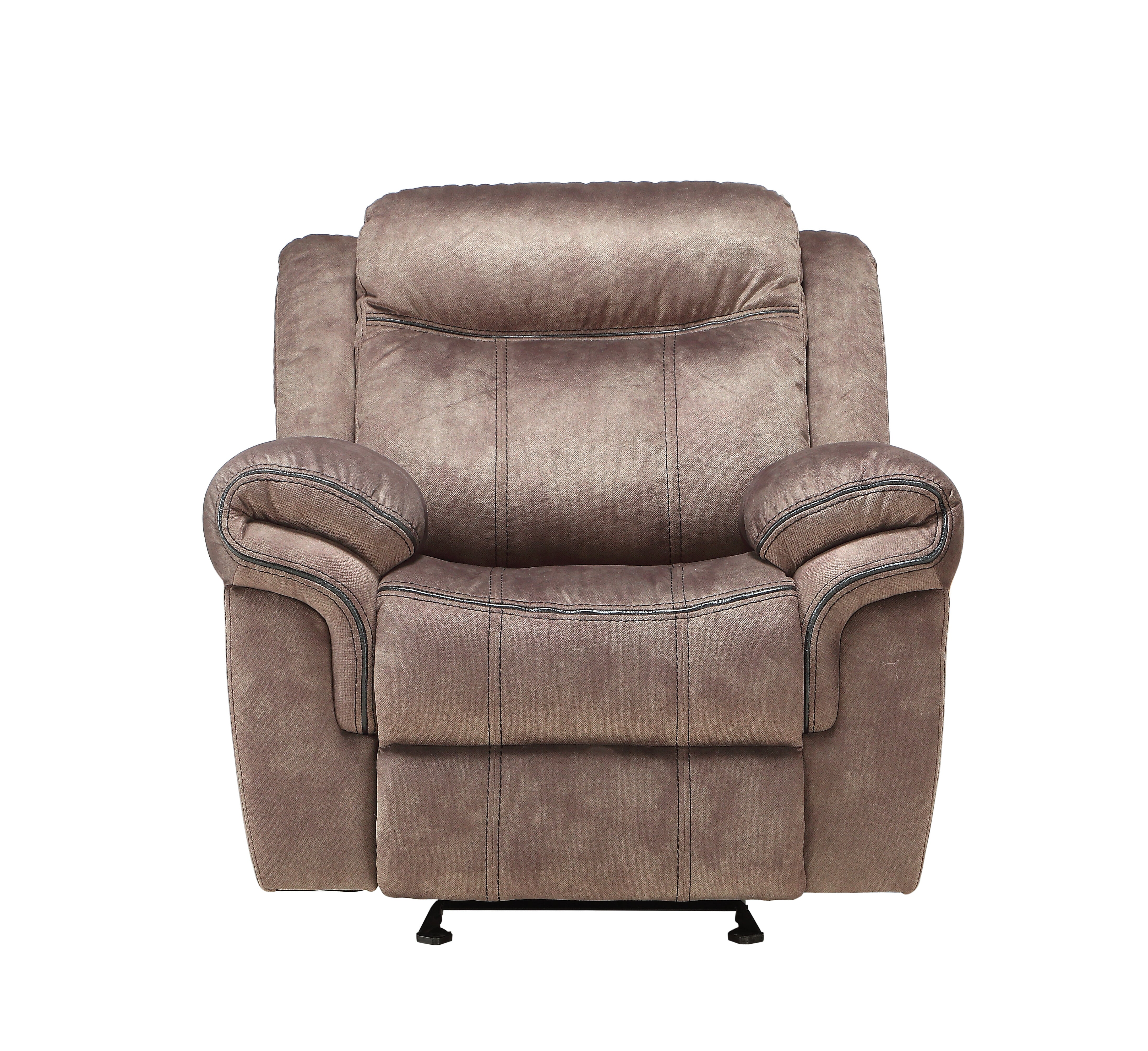 Zubaida Two Tone Chocolate Velvet Glider Recliner