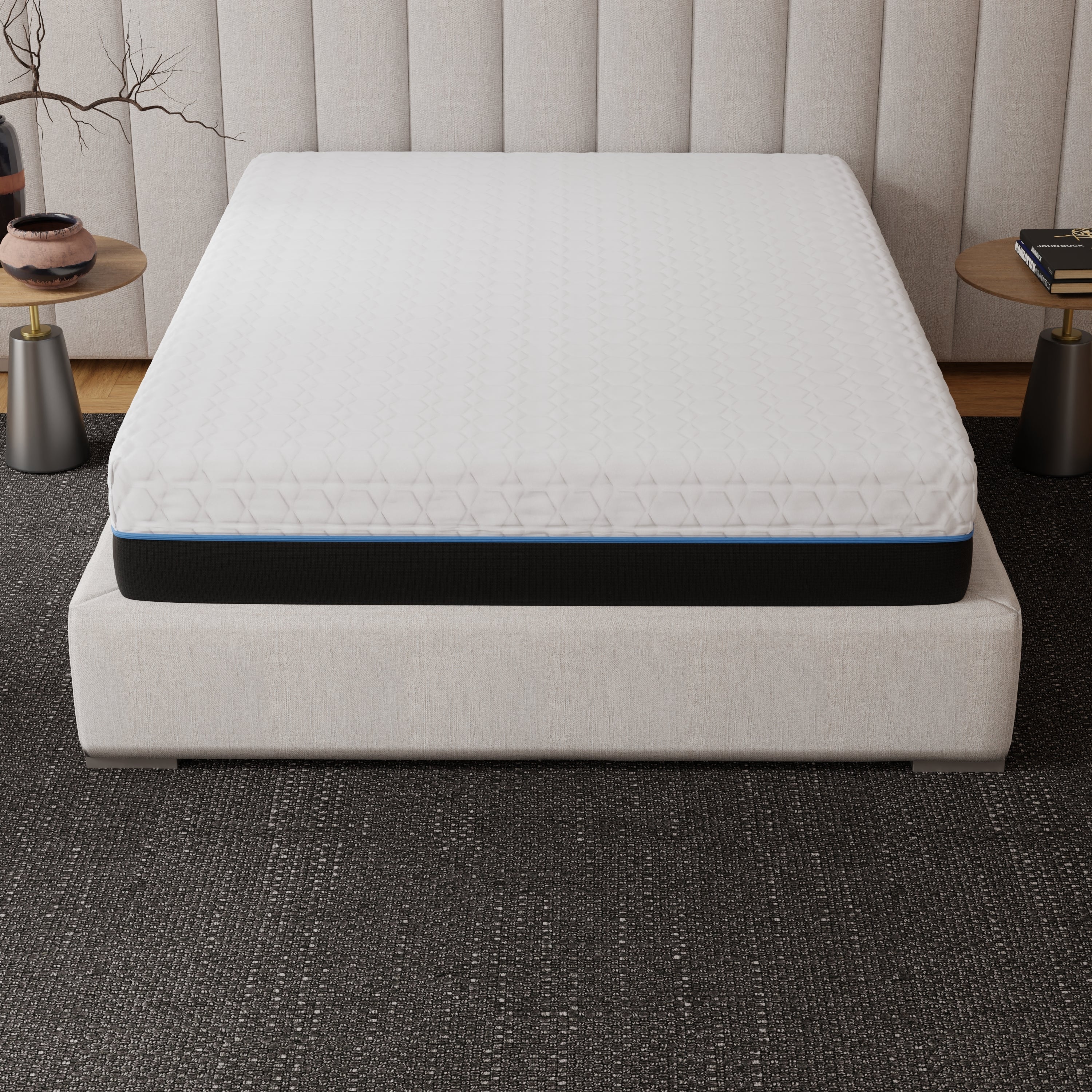 Copper Infused 12 Inch Soft Memory Foam King Mattress