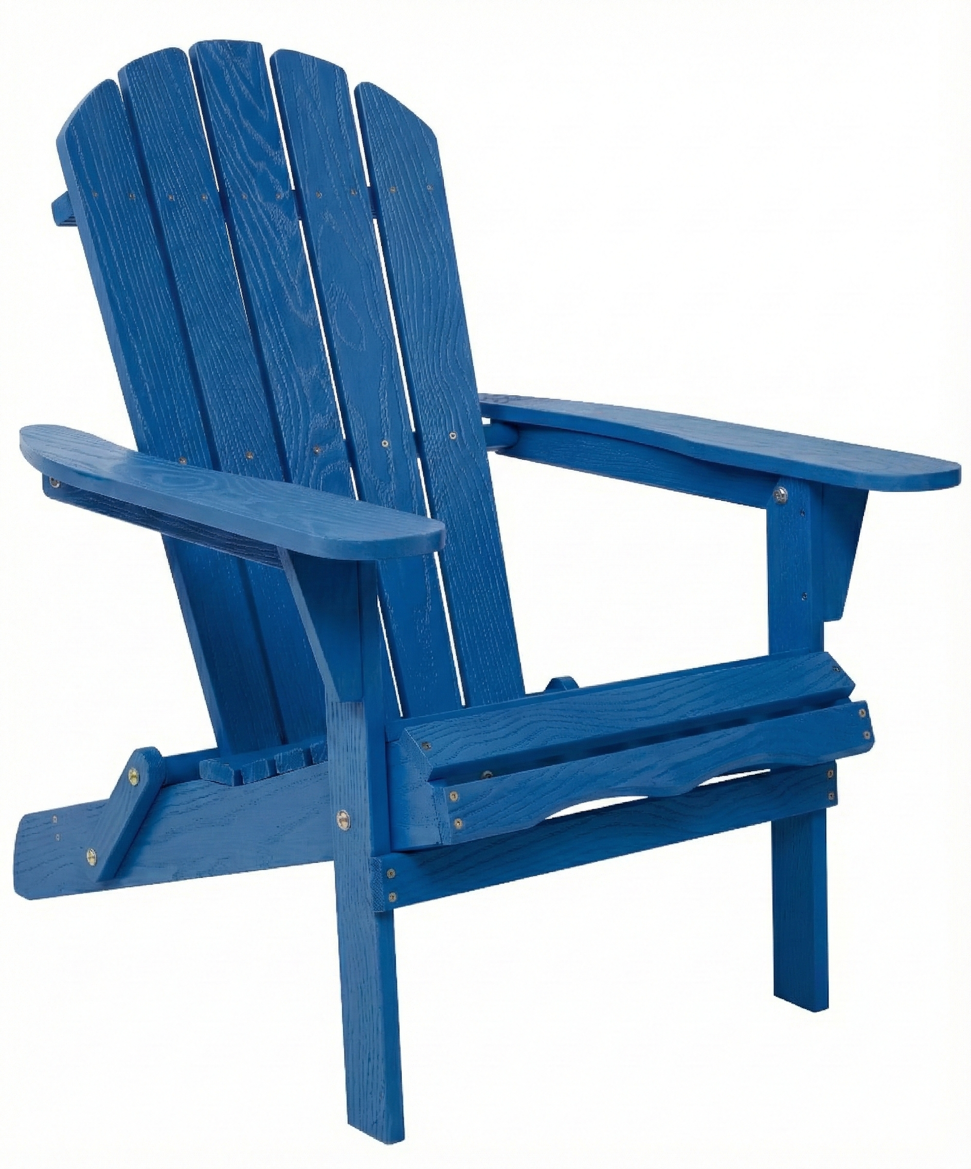 Embossed Wooden Outdoor Folding Adirondack Chair with Pre-Assembled BackRest & SeatBoard,Wood Patio Chair for Garden Backyard Porch Pool Deck Firepit with Wood Grain
