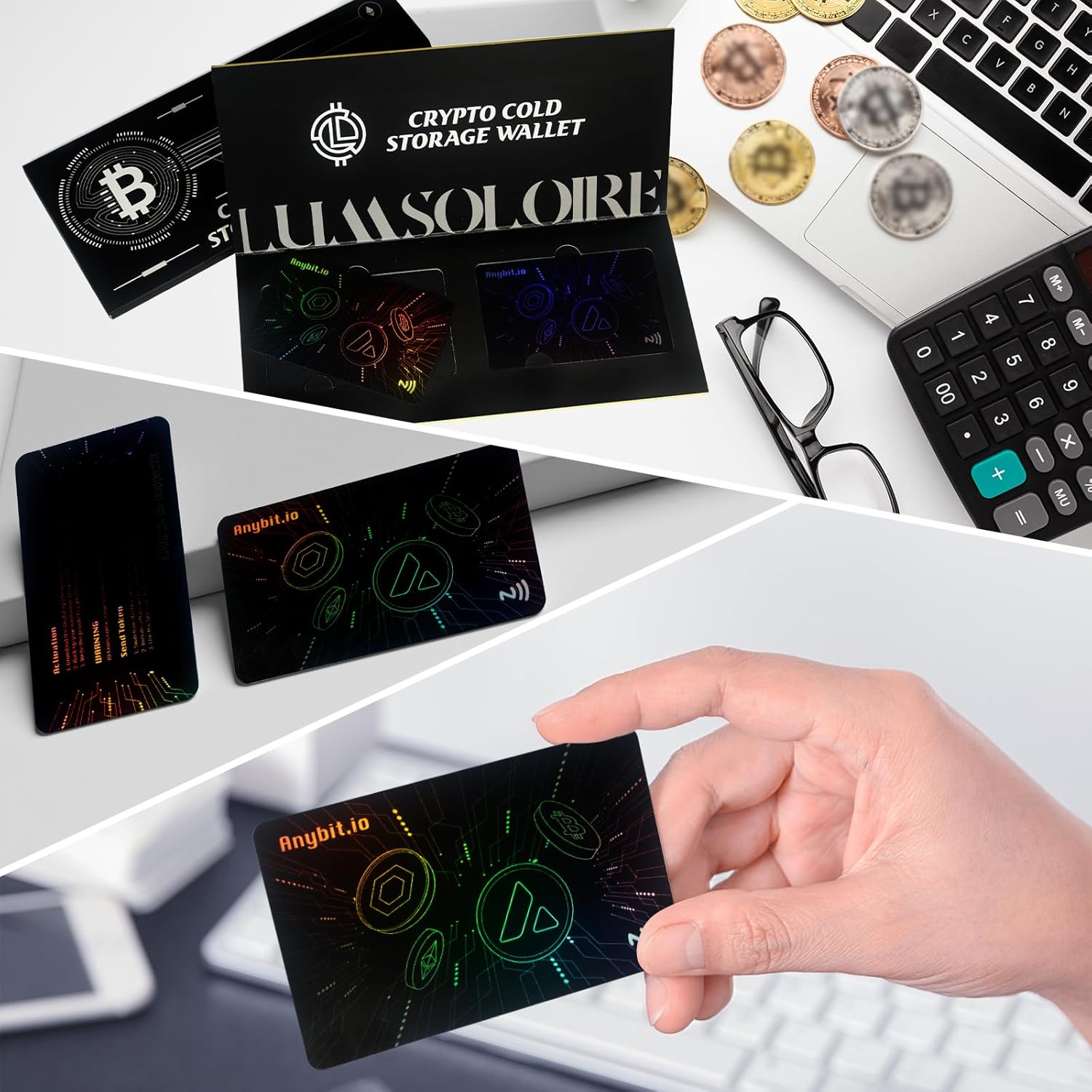 NFC Crypto Cold Wallet Card – Secure Element, Waterproof, Multi-Currency