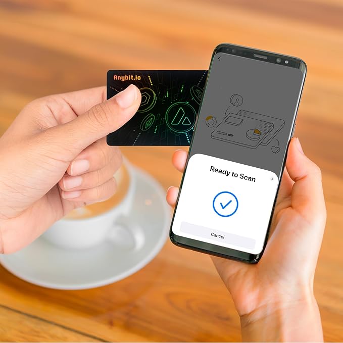 NFC Crypto Cold Wallet Card – Secure Element, Waterproof, Multi-Currency