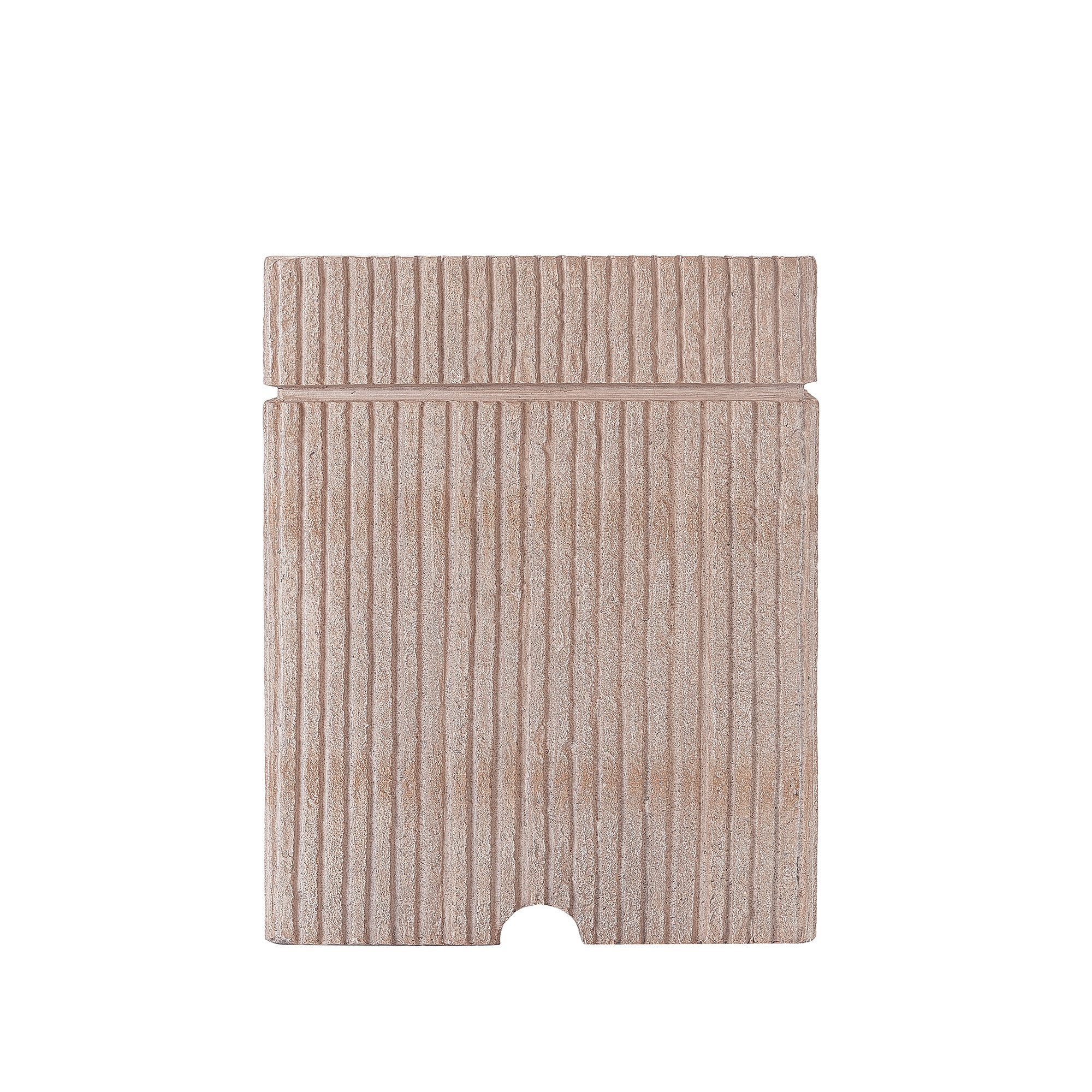 16.15x20 inch MGO Tank Holder/Side Table, Natural Travertine