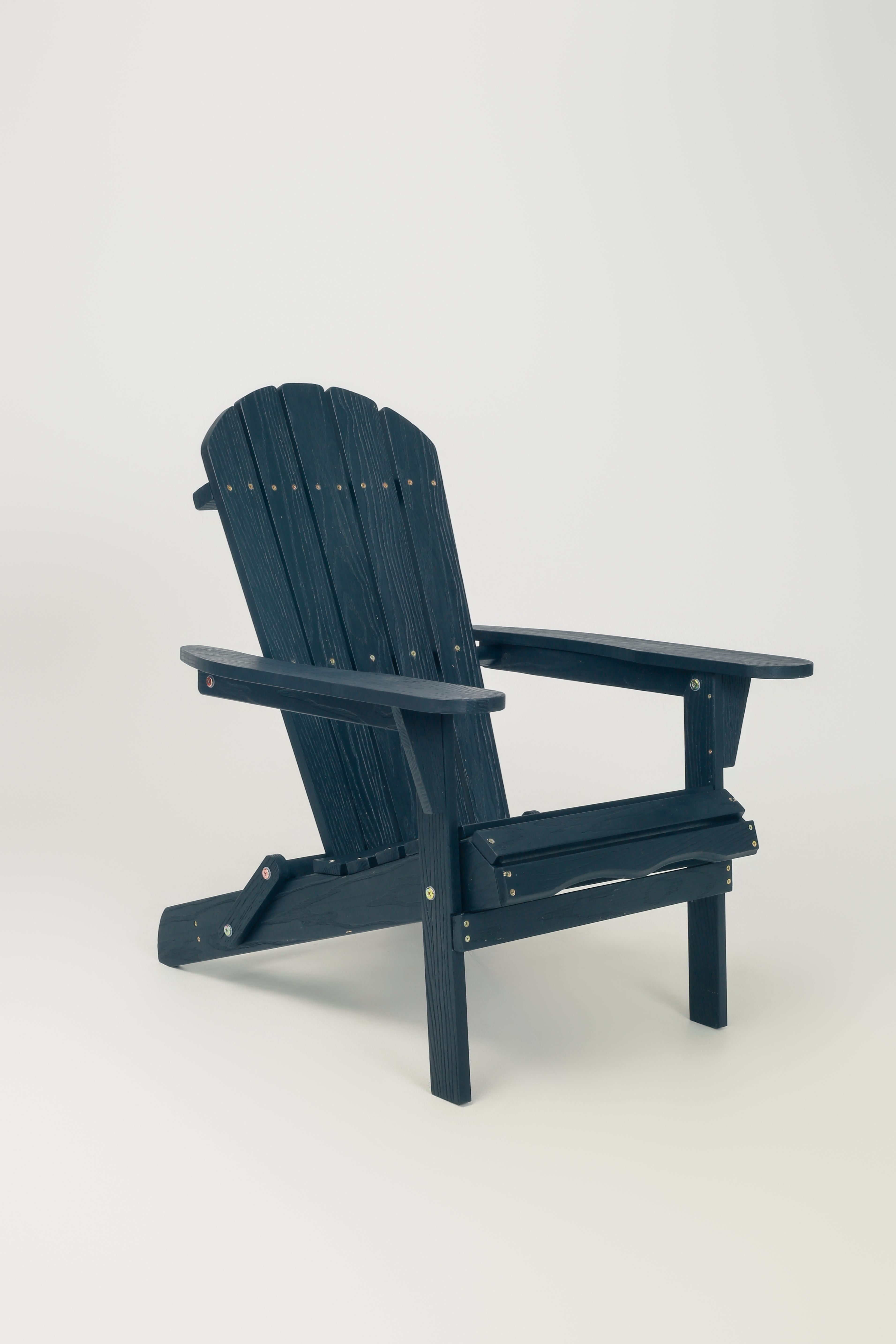 Wood Lounge Patio Chair for Garden Outdoor Wooden Folding Embossed Adirondack Chair Solid Cedar Wood Lounge Patio Chair with Wood Grain