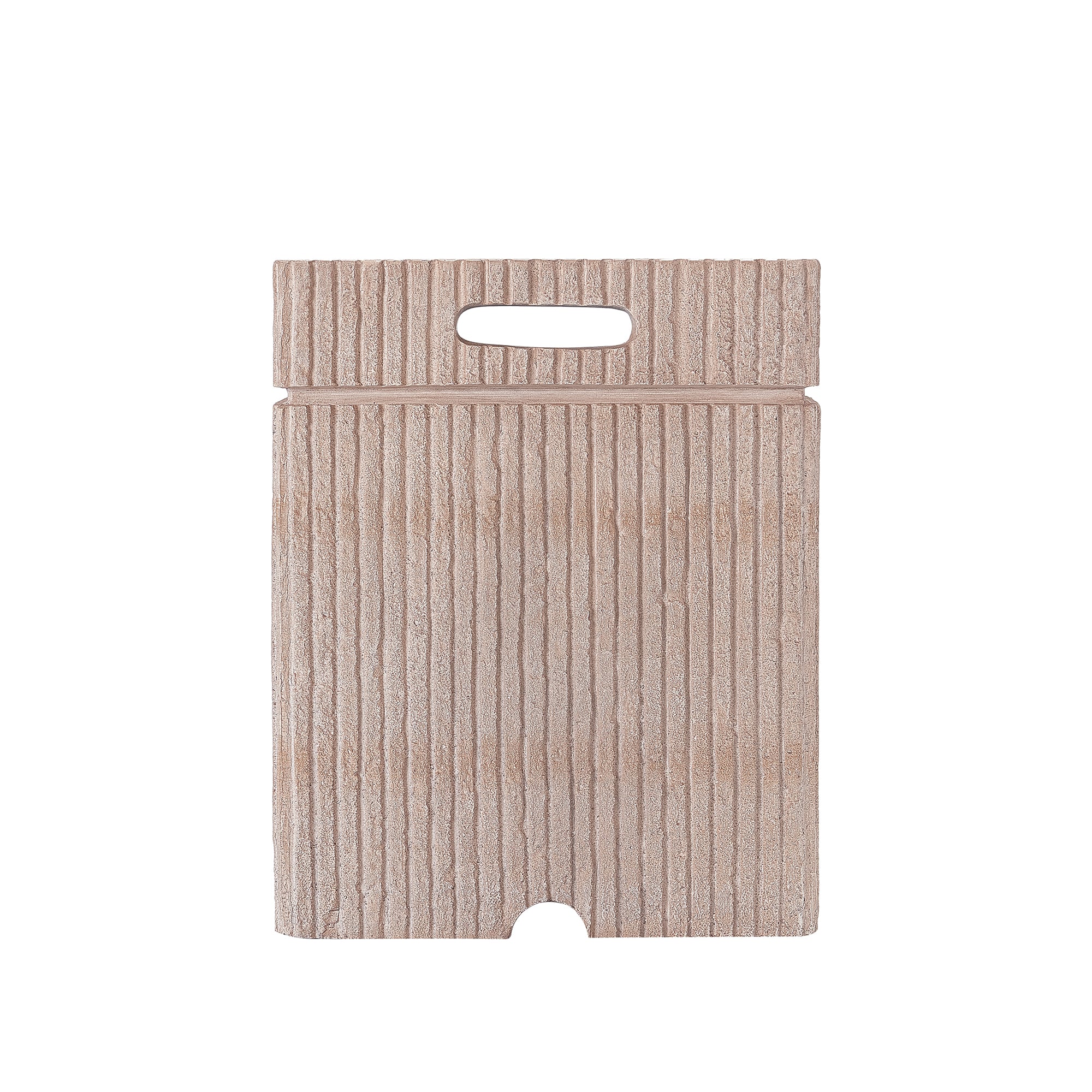 16.15x20 inch MGO Tank Holder/Side Table, Natural Travertine