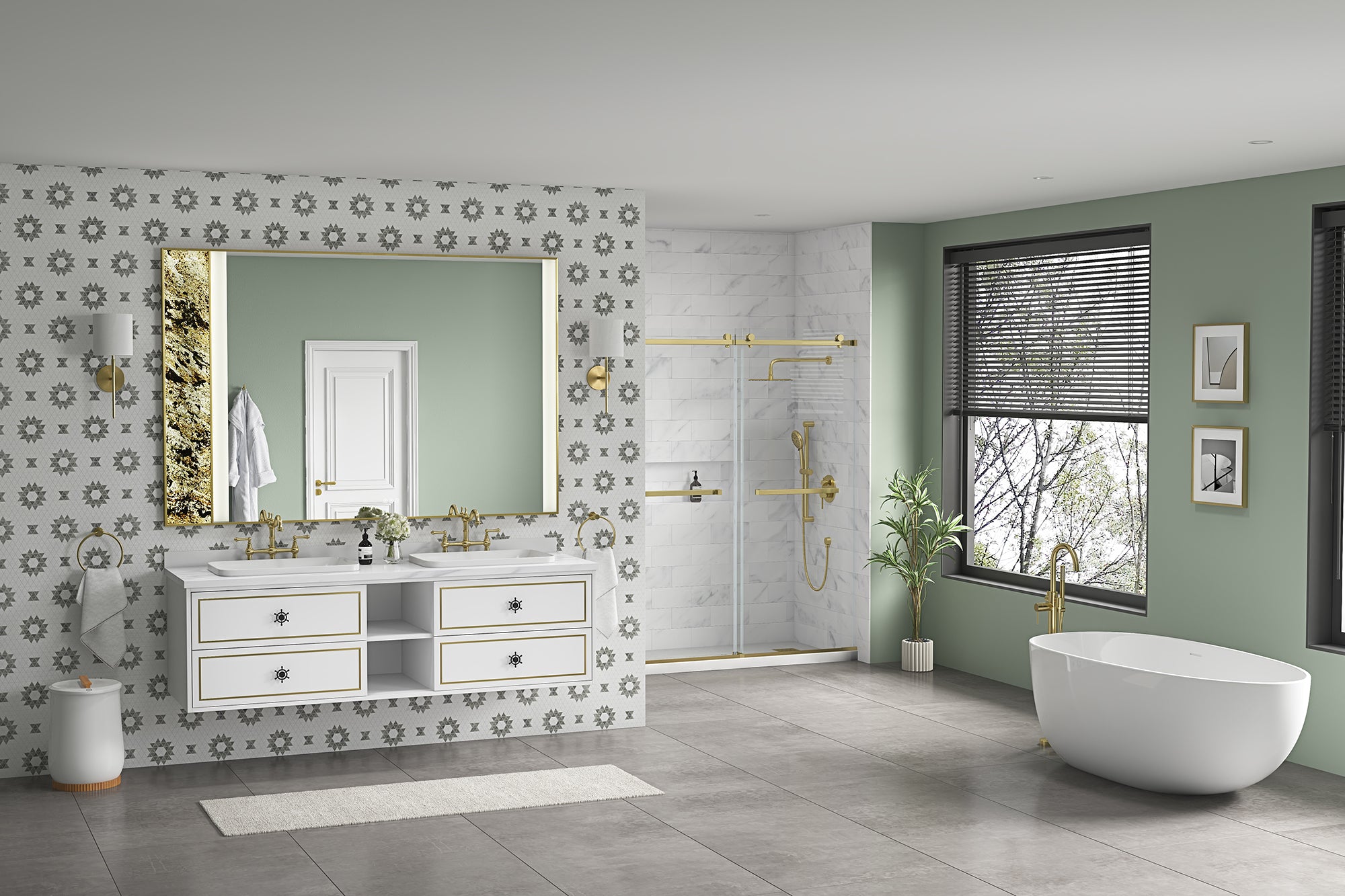 72" Wall Hung Bathroom Vanity Cabinet Fits Double Sinks, Cabinet Only (Countertop and Sinks Not Included)