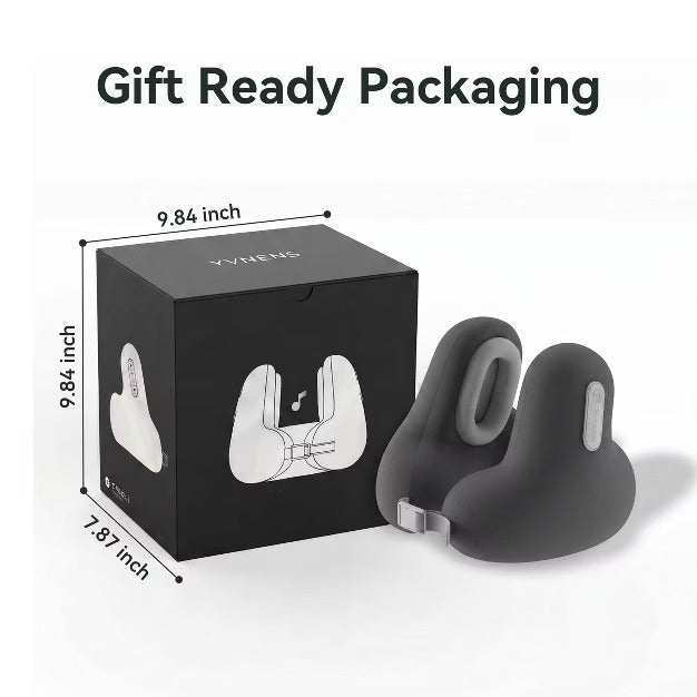 Yvnens Travel Pillow with Built-In Headphones