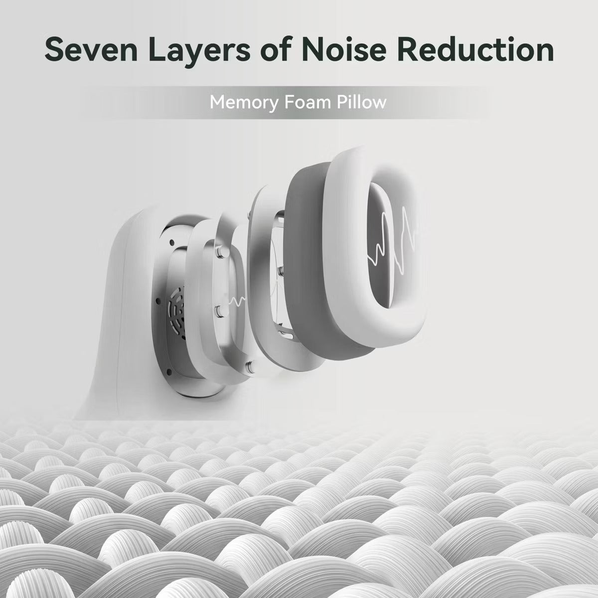 Yvnens Travel Pillow with Built-In Headphones