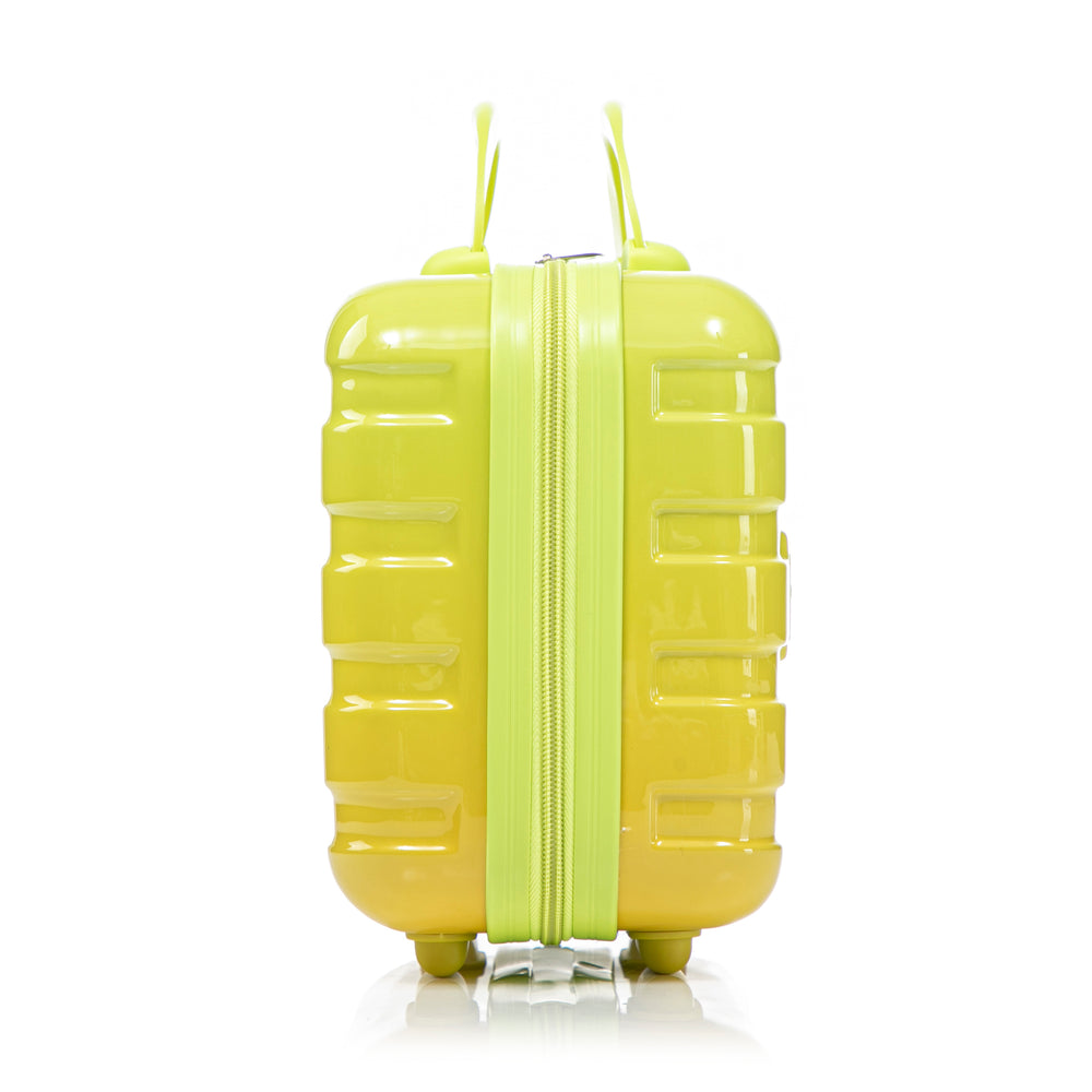 20" Carry-On Suitcase + 14" Cosmetic Case Set (PC Hard Shell, Gradient Yellow/Green)