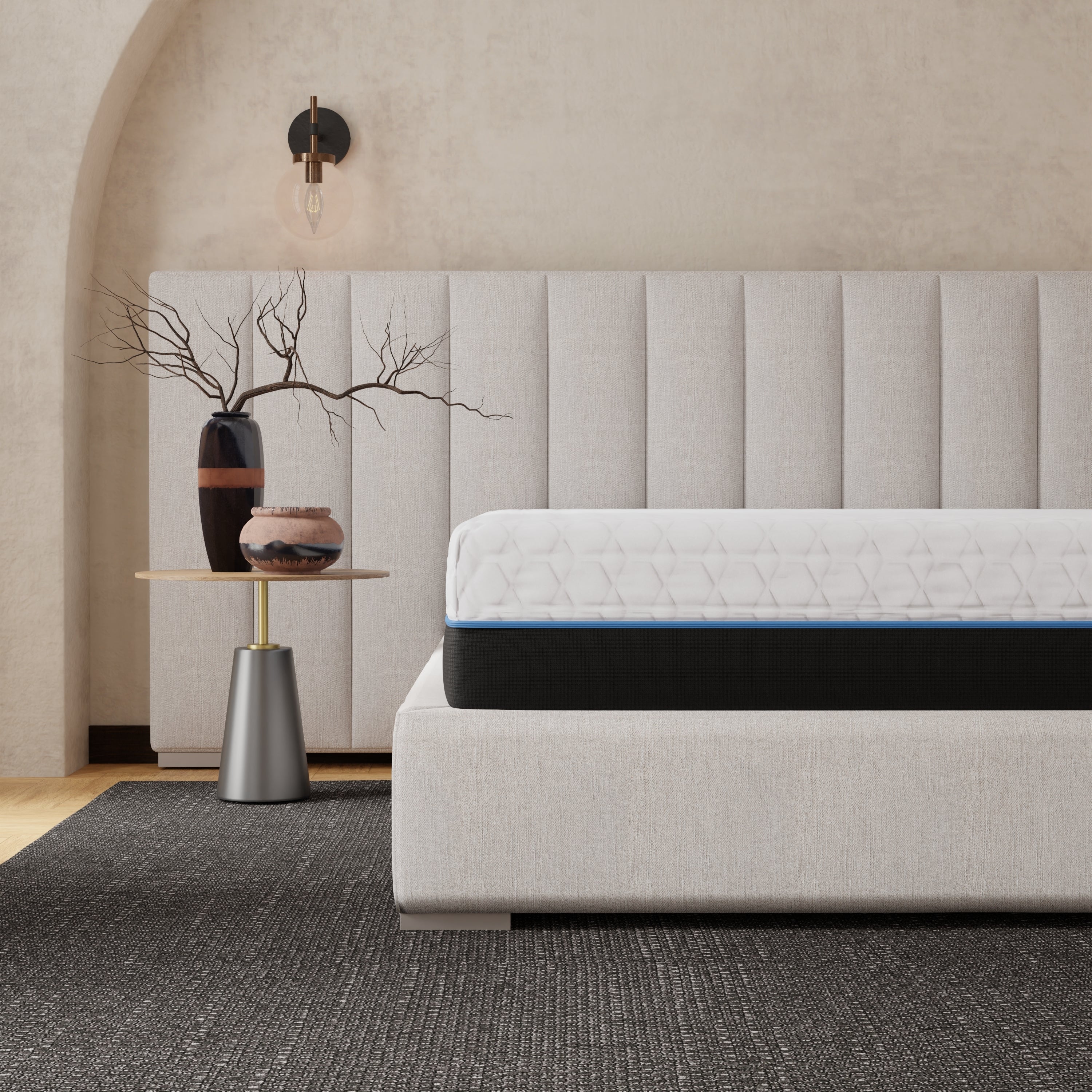 Copper Infused 12 Inch Soft Memory Foam King Mattress