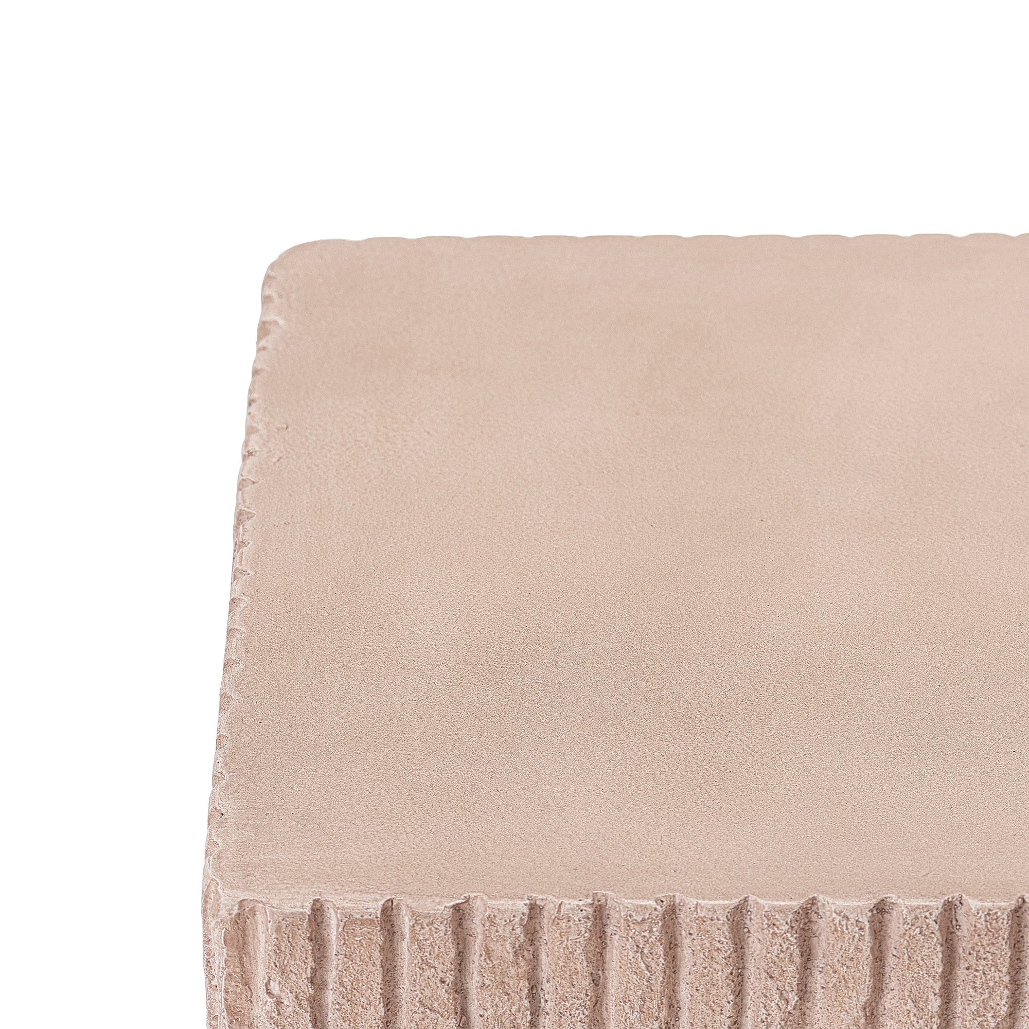 16.15x20 inch MGO Tank Holder/Side Table, Natural Travertine