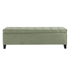 Storage Ottoman,Rectangular Ottoman Bench,Upholstered Storage Bench,Foot Rest for Living Room, Entryway and Bedroom,