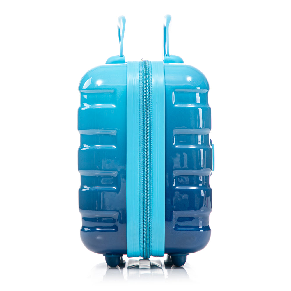 20" Carry-On Suitcase + 14" Cosmetic Case Set (PC Hard Shell, Gradient Navy/Light Blue)