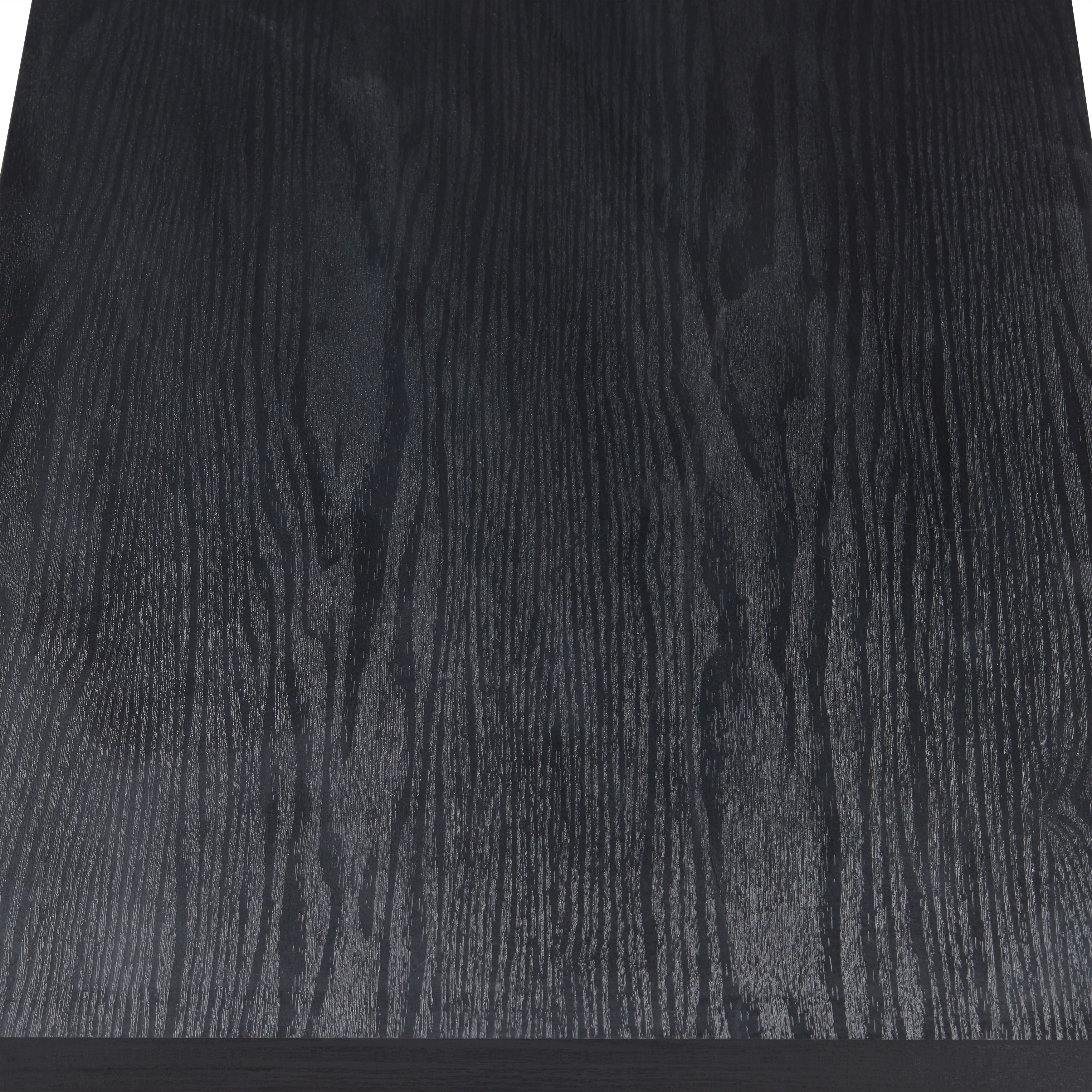 Walnut and Black 2-Drawer TV Stand with 1 Shelf